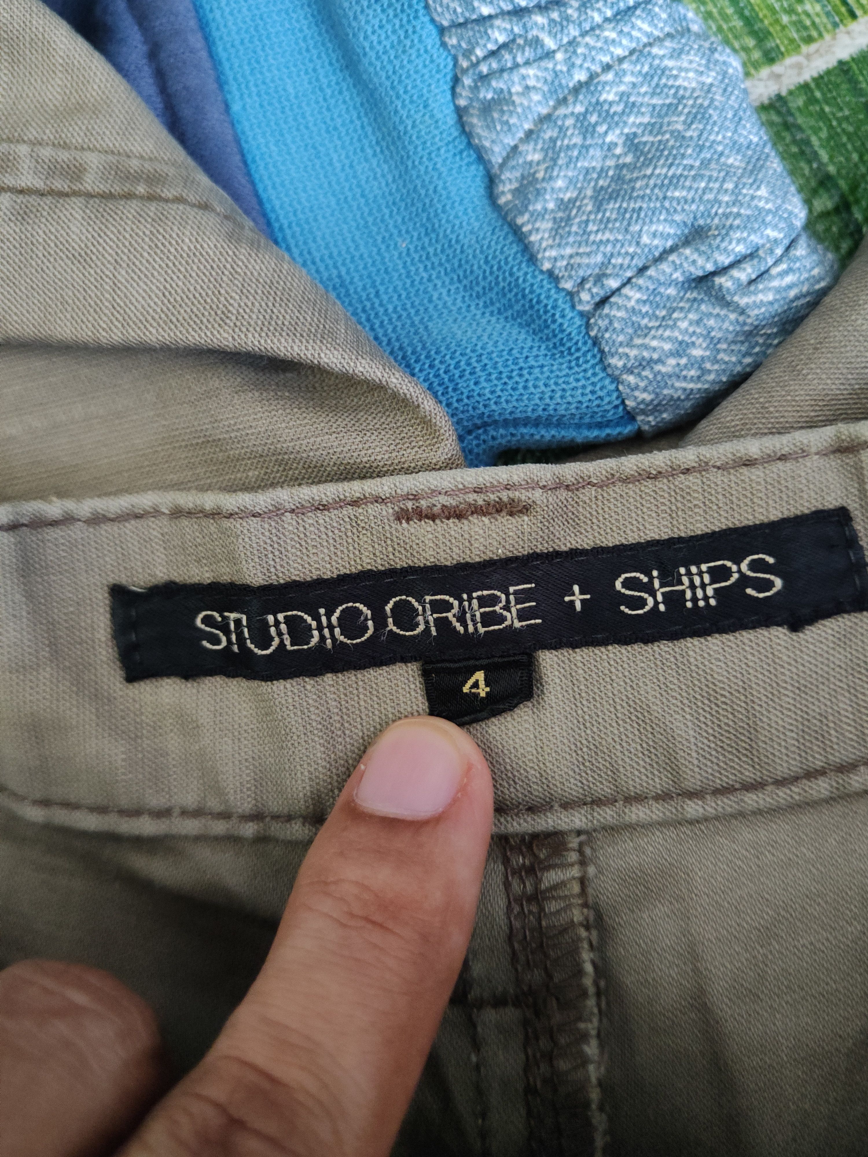 SHIPS DL Studio Oribe Olive Multipocket Cargo Pants #1940 Size US 30 / EU 46 - 16 Thumbnail