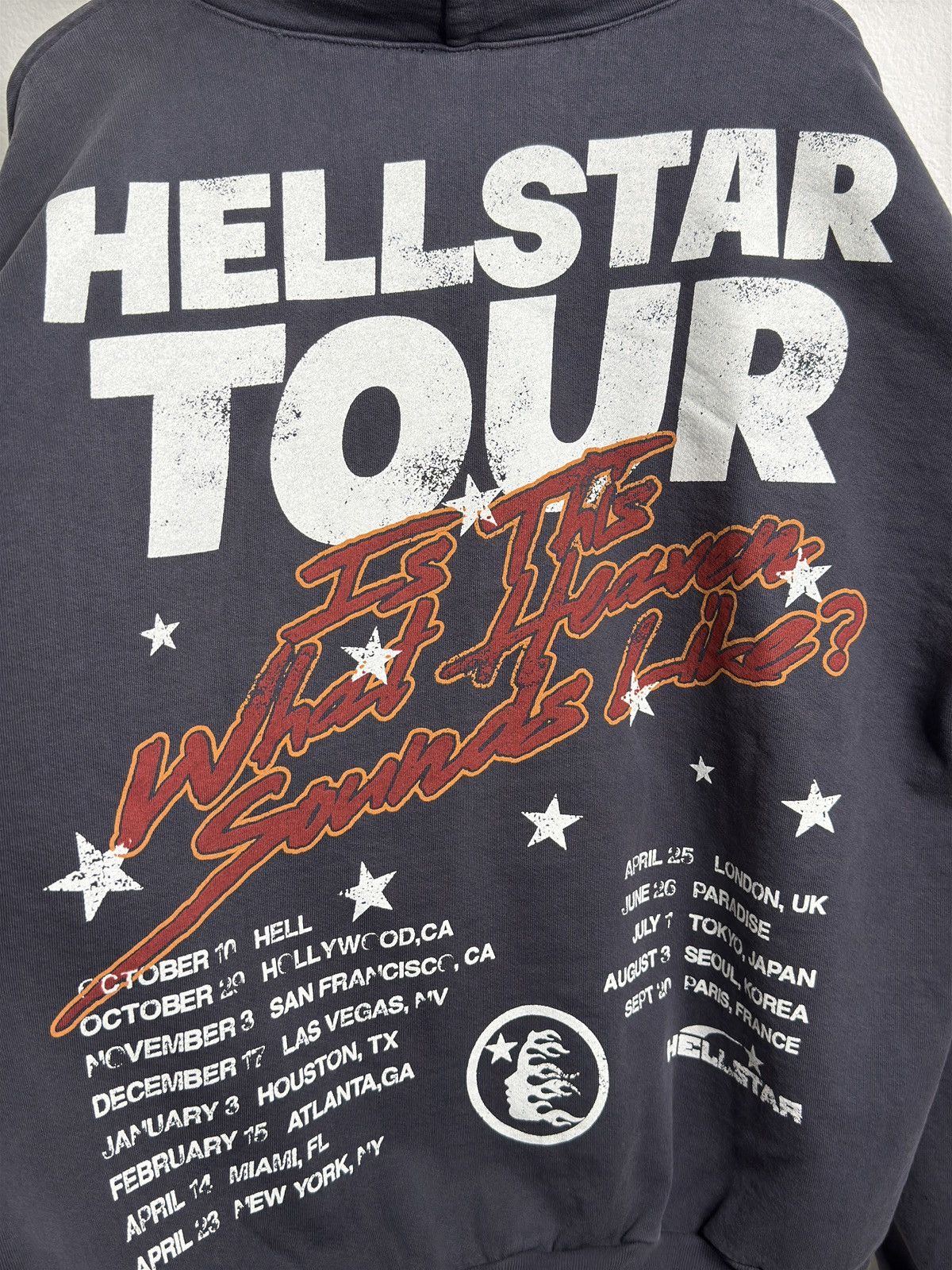 HELLSTAR Hellstar Studios Records Tour Hoodie | Grailed