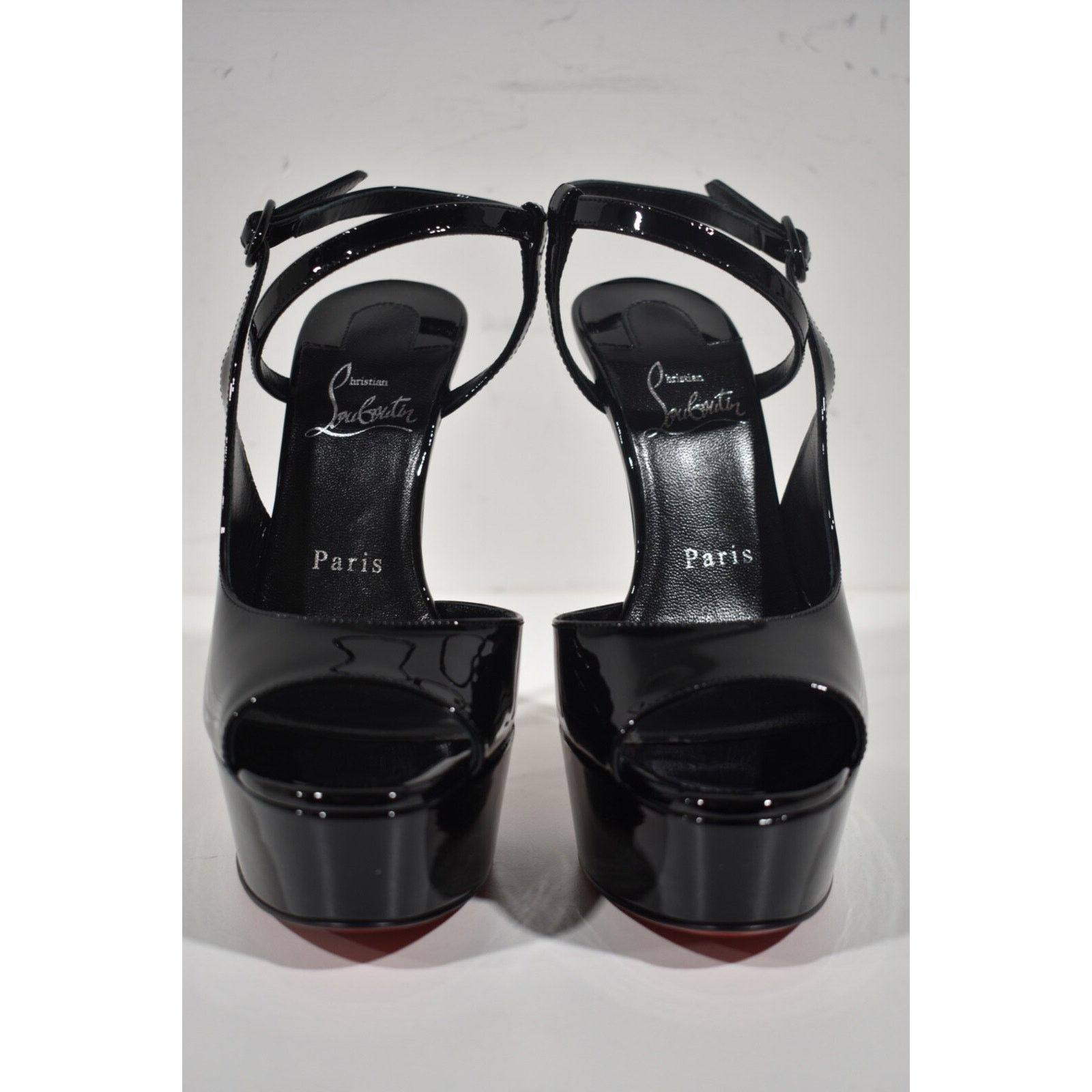 Christian Louboutin So Jenlove Alta 150 Black Platform Sandal Heel Pump 37 Size US 7 / IT 37 - 6 Thumbnail
