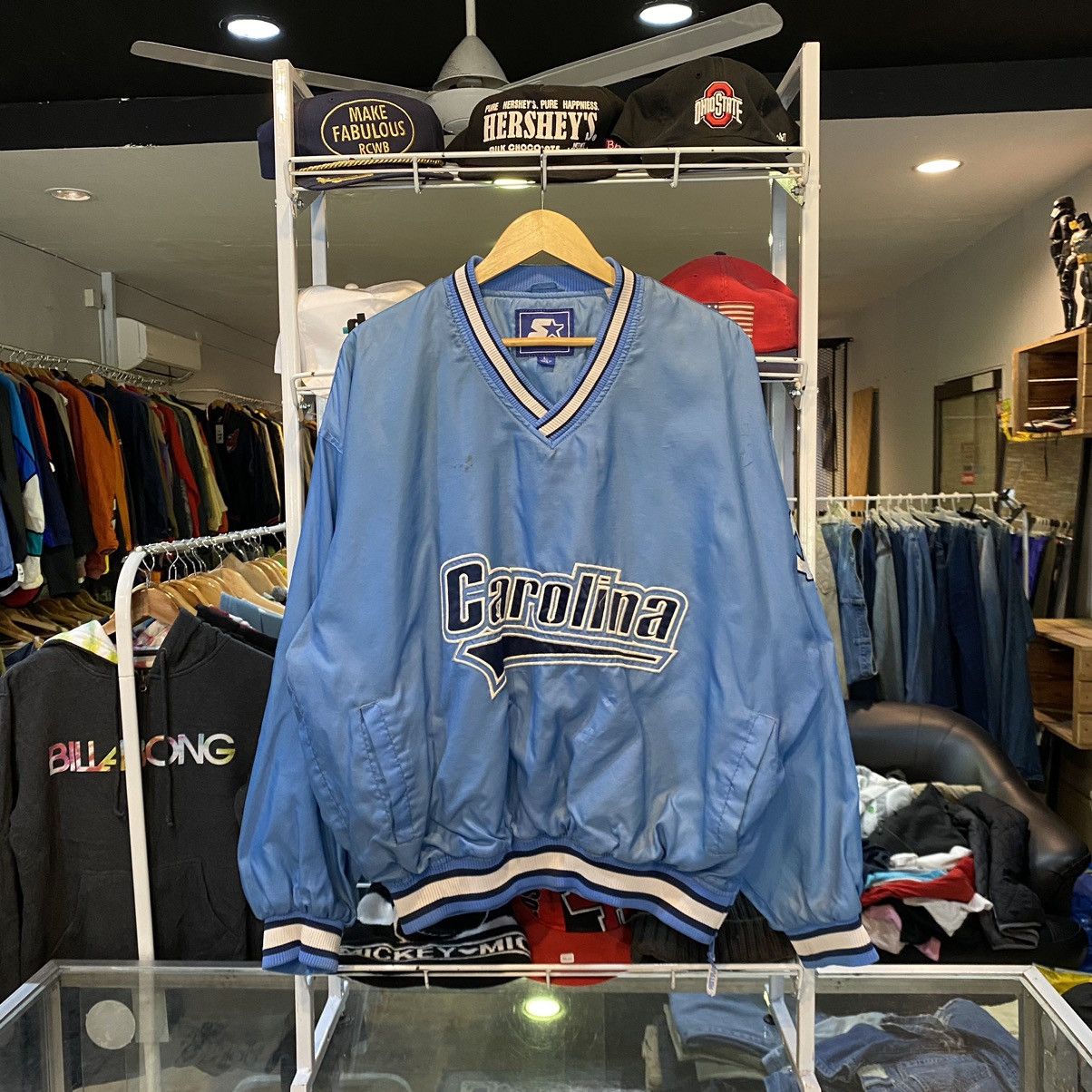 Starter × Vintage Vintage North Carolina Tarheels Starter Windbreaker Distress Size US L / EU 52-54 / 3 - 1 Thumbnail