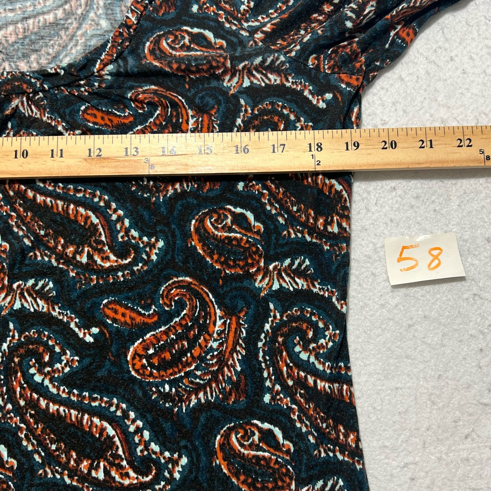 Other Talbots Long Sleeve Paisley Patterned Pullover T Shirt Top Size M / US 6-8 / IT 42-44 - 7 Thumbnail