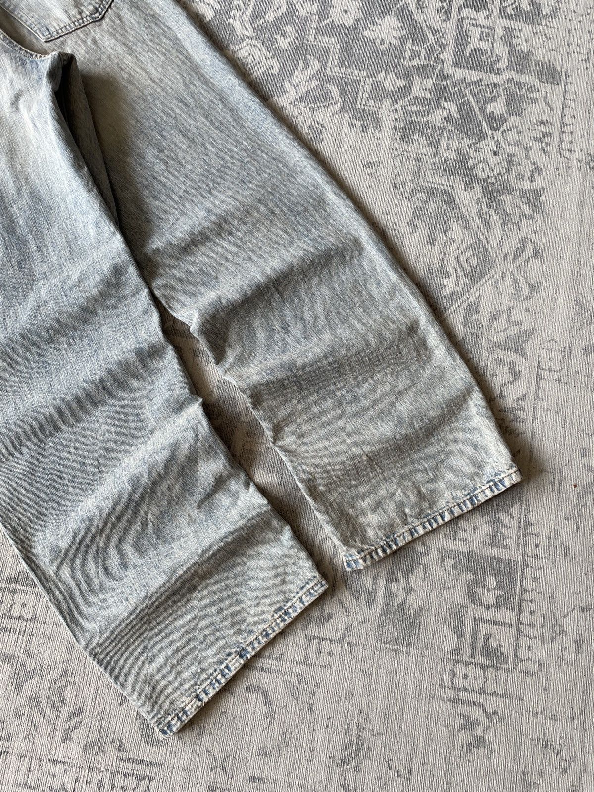 Vintage Vintage Baggy Jeans Mud Washed Avant Garde Wide Flared Y2K Size US 30 / EU 46 - 8 Thumbnail