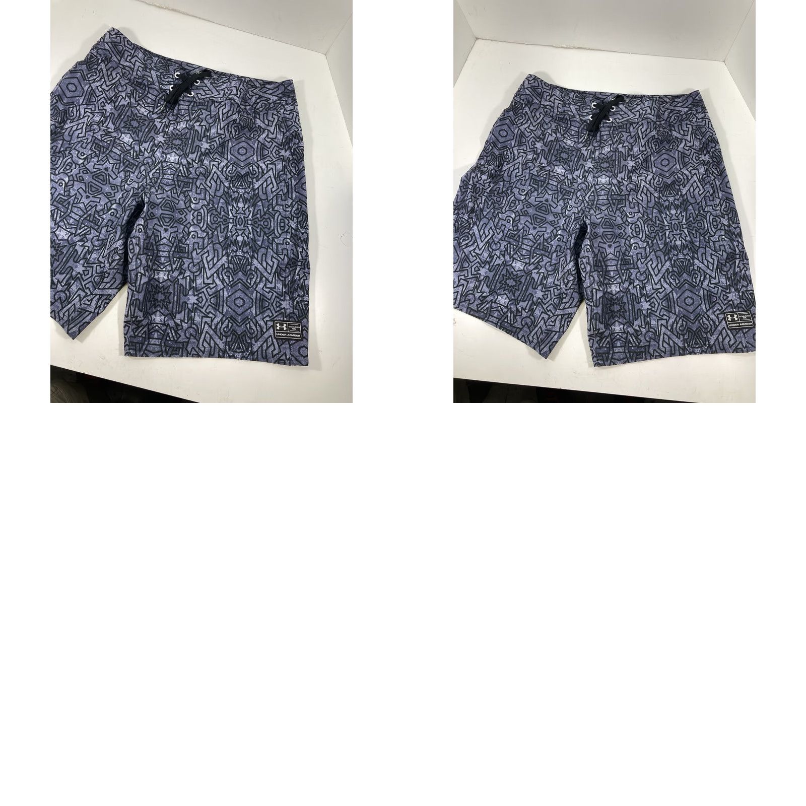 Under Armour Under Armour Board Shorts Swim Trunks Men 34 Gray Geometric Draw String Regular Loose Fit Size US 34 / EU 50 - 9 Thumbnail