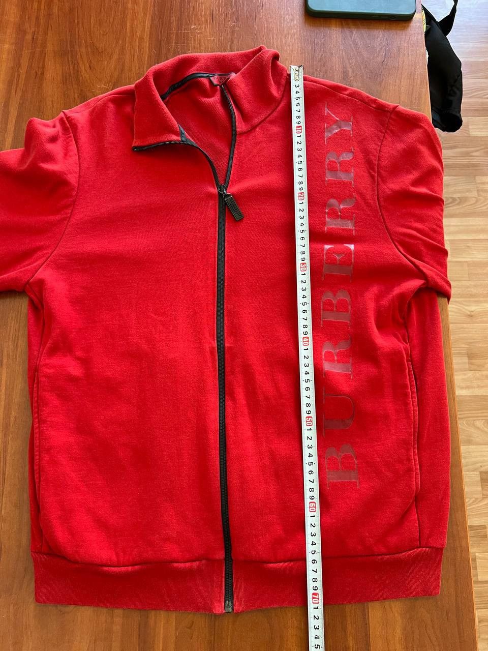 Burberry BURBERRY SPORT RED CASUAL MENS FULL ZIP BIG LOGO SWEATSHIRT Size US XL / EU 56 / 4 - 19 Thumbnail