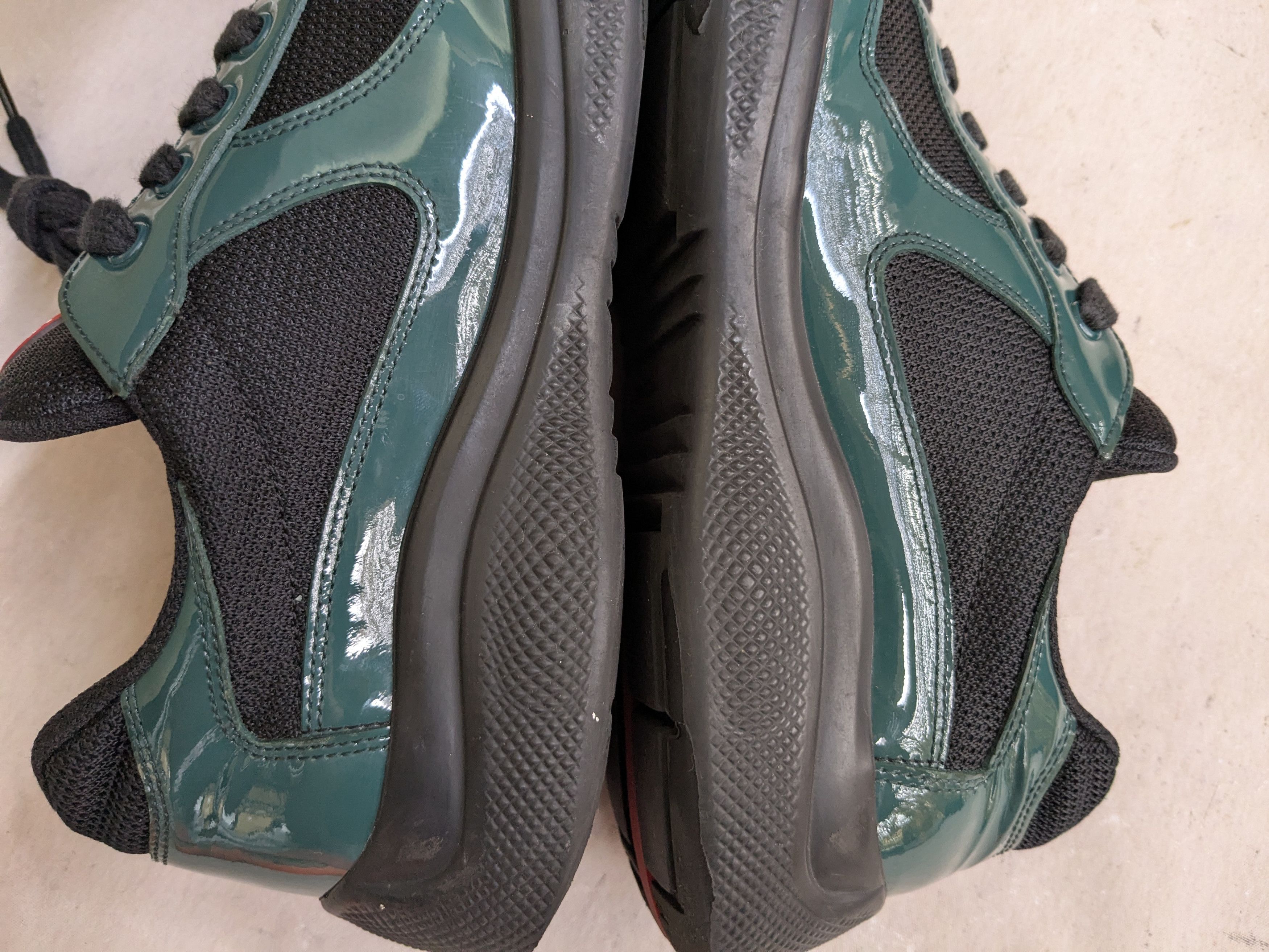 Prada Prada America's Cup Green Black Patent Leather 9 Size US 9 / EU 42 - 13 Thumbnail