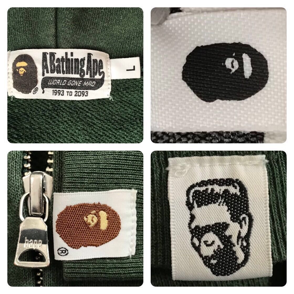 Bape BAPE ABC camo green × DARK green shark full zip hoodie APE Size US L / EU 52-54 / 3 - 7 Thumbnail