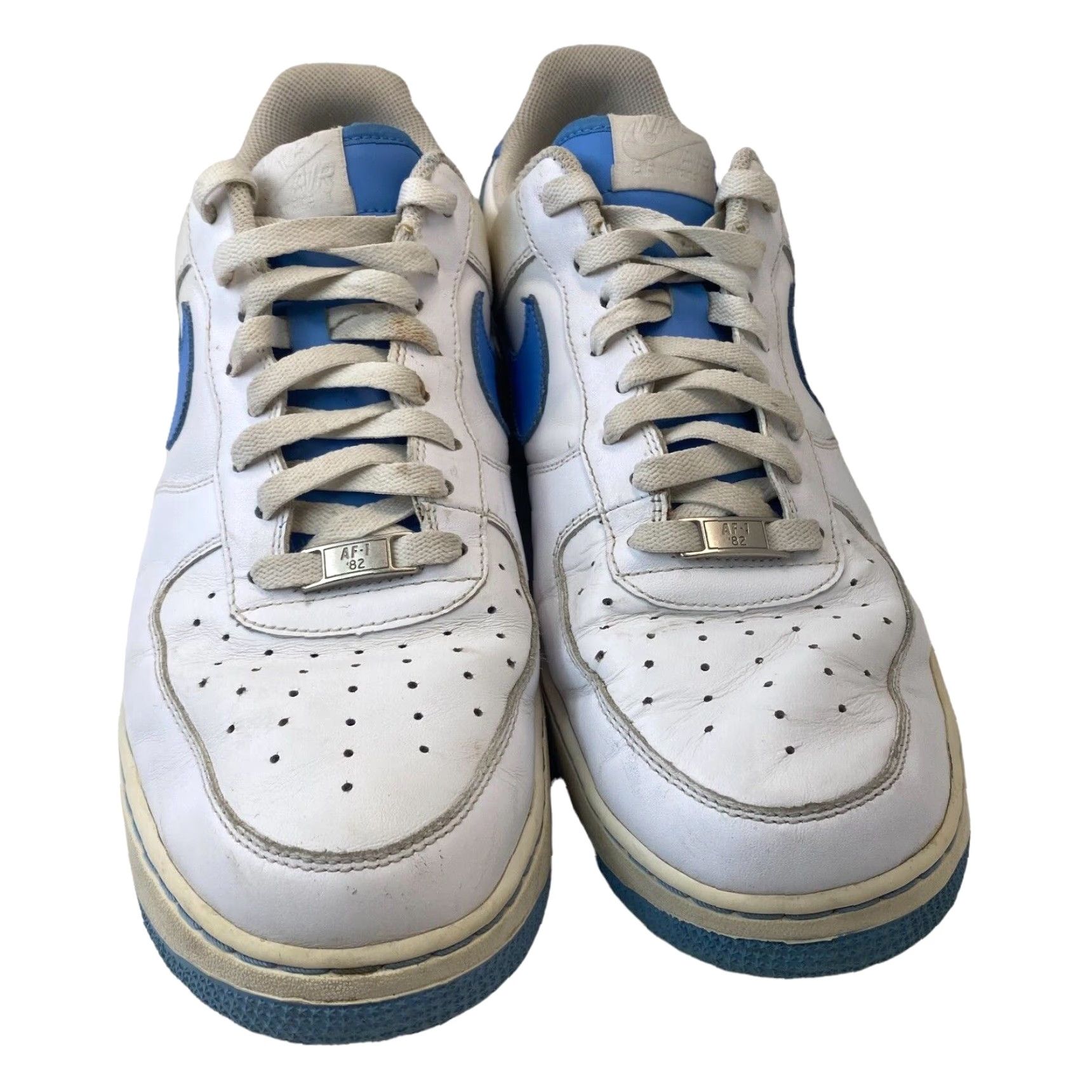Nike VINTAGE NIKE AIR FORCE 1 SHOE UNC TAR HEEL UNIVERSITY BLUE WHITE MENS SZ 12 Size US 12 / EU 45 - 2 Thumbnail
