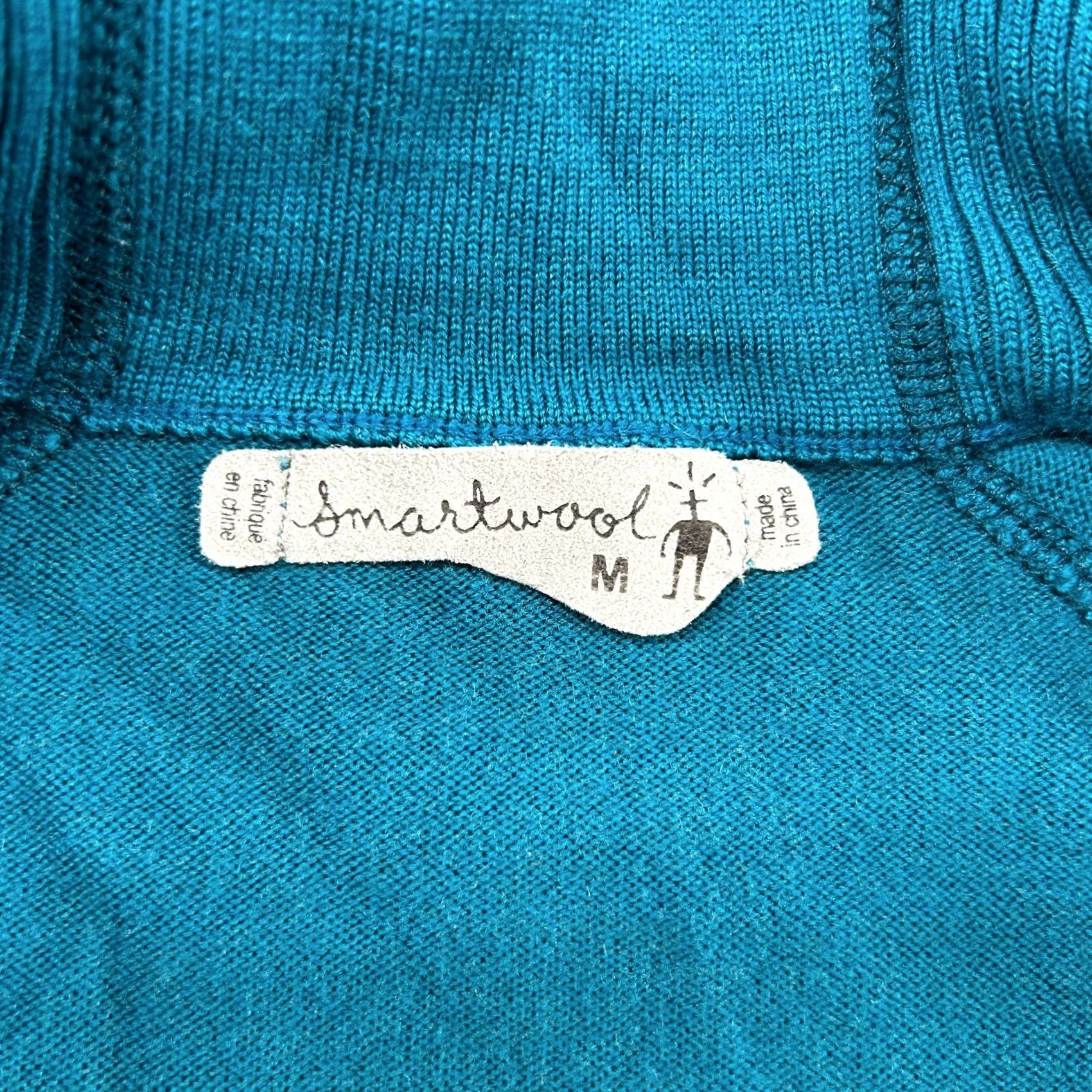 Smartwool SmartWool Sweater Womens M Blue Merino Wool 1/4 Zip Pullover Long Sleeve Ribbed Crew Neck All Seasons 90s Womens Pullover M Blue Size M / US 6-8 / IT 42-44 - 4 Thumbnail