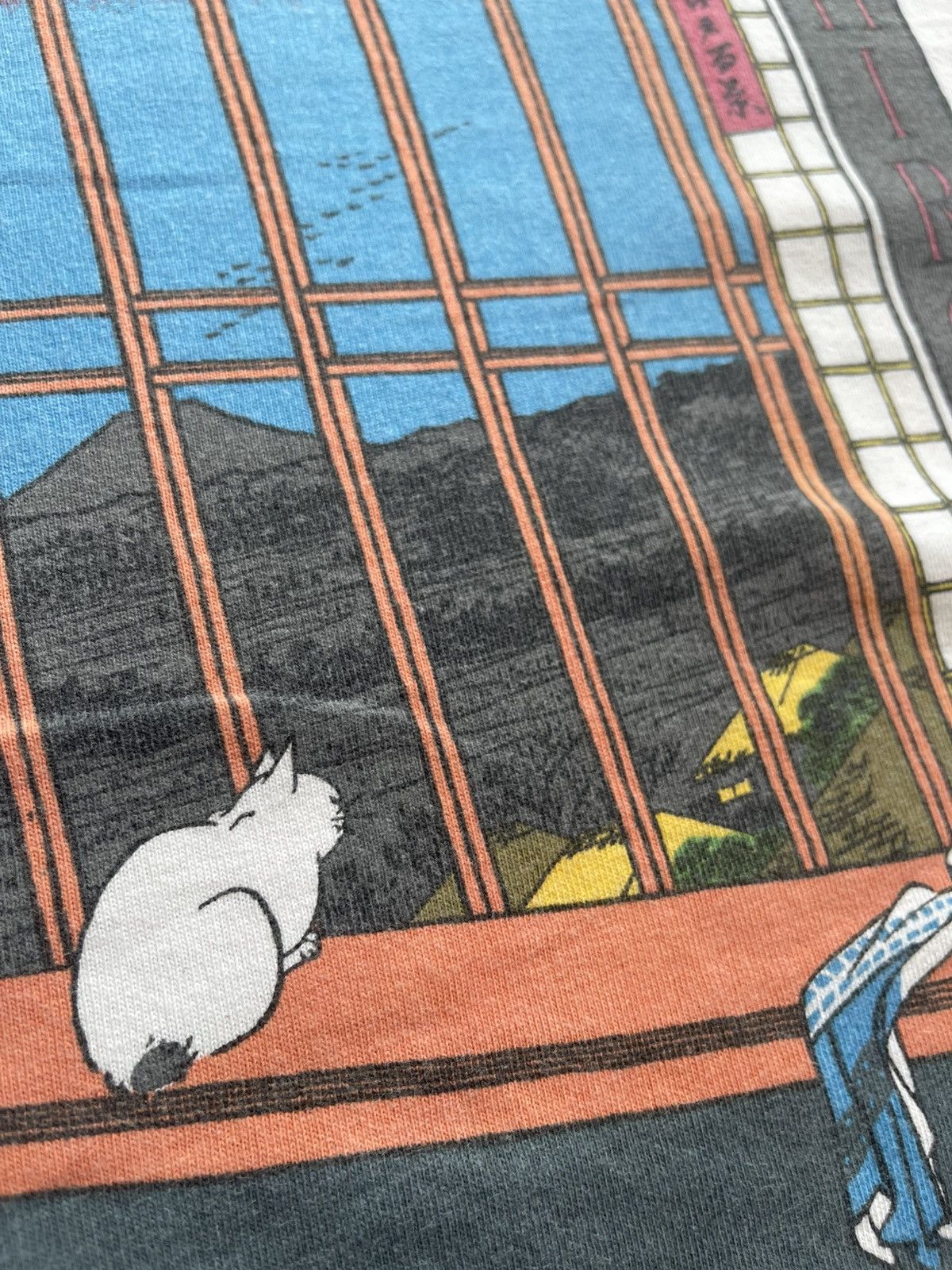 Arts & Science Vintage 1987 Hiroshige "Asakusa Ricefields" Art long sleeve Size US XL / EU 56 / 4 - 4 Thumbnail
