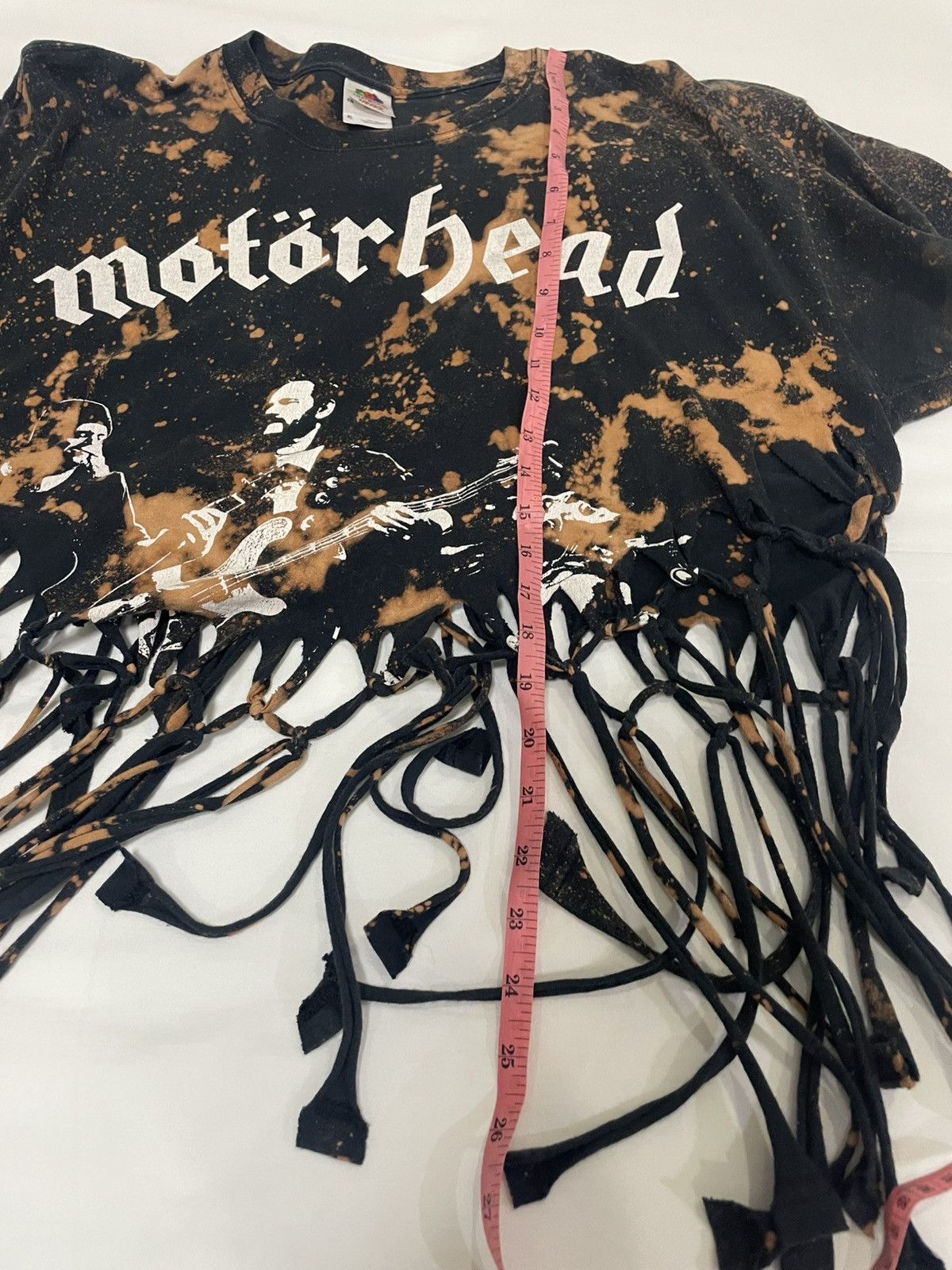 Band Tees Motorhead Bleached Distressed Band Tshirt Crop Tee Size XL / US 12-14 / IT 48-50 - 7 Thumbnail