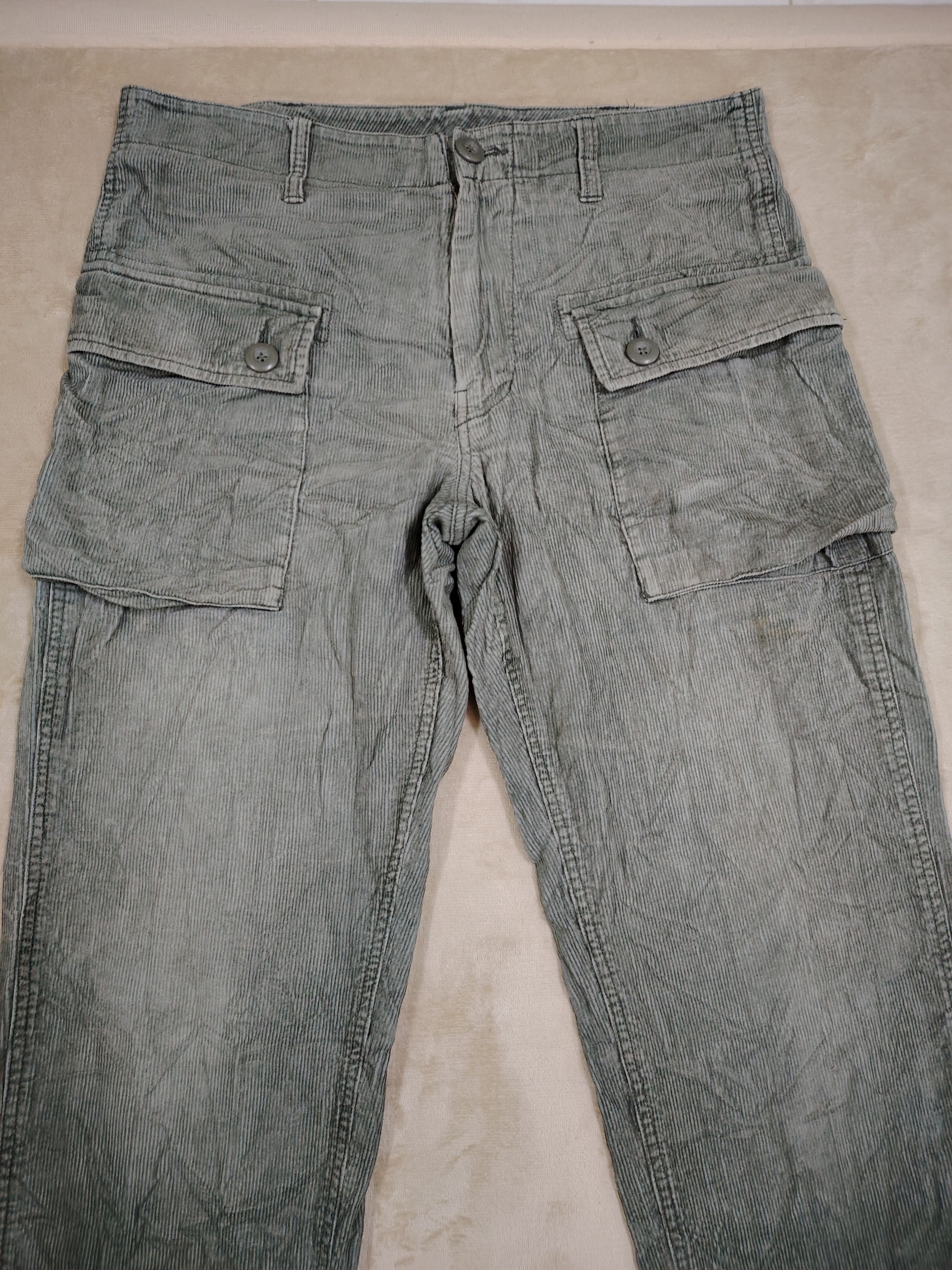 Avirex Vintage Avirex Corduroy Cargo Monkey Pants Size US 33 - 3 Thumbnail