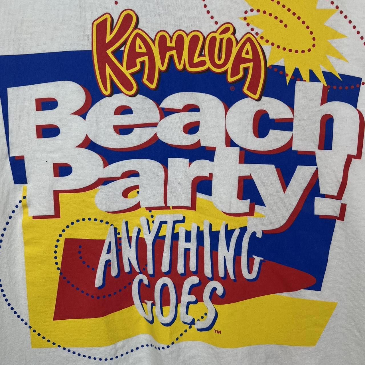 Hanes Kahlúa Beach Party Vintage T-Shirt 90s Hanes XL Size US XL / EU 56 / 4 - 3 Thumbnail