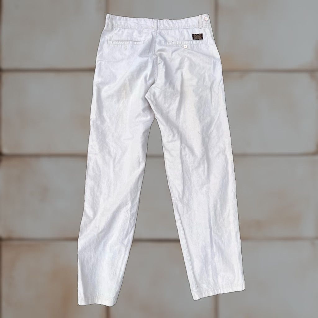 Bugle Boy VINTAGE Bugle Boy Pants Tan 32x31.5 1980s 1990s Peg/Tapered New Wave Cotton Size US 32 / EU 48 - 1 Thumbnail