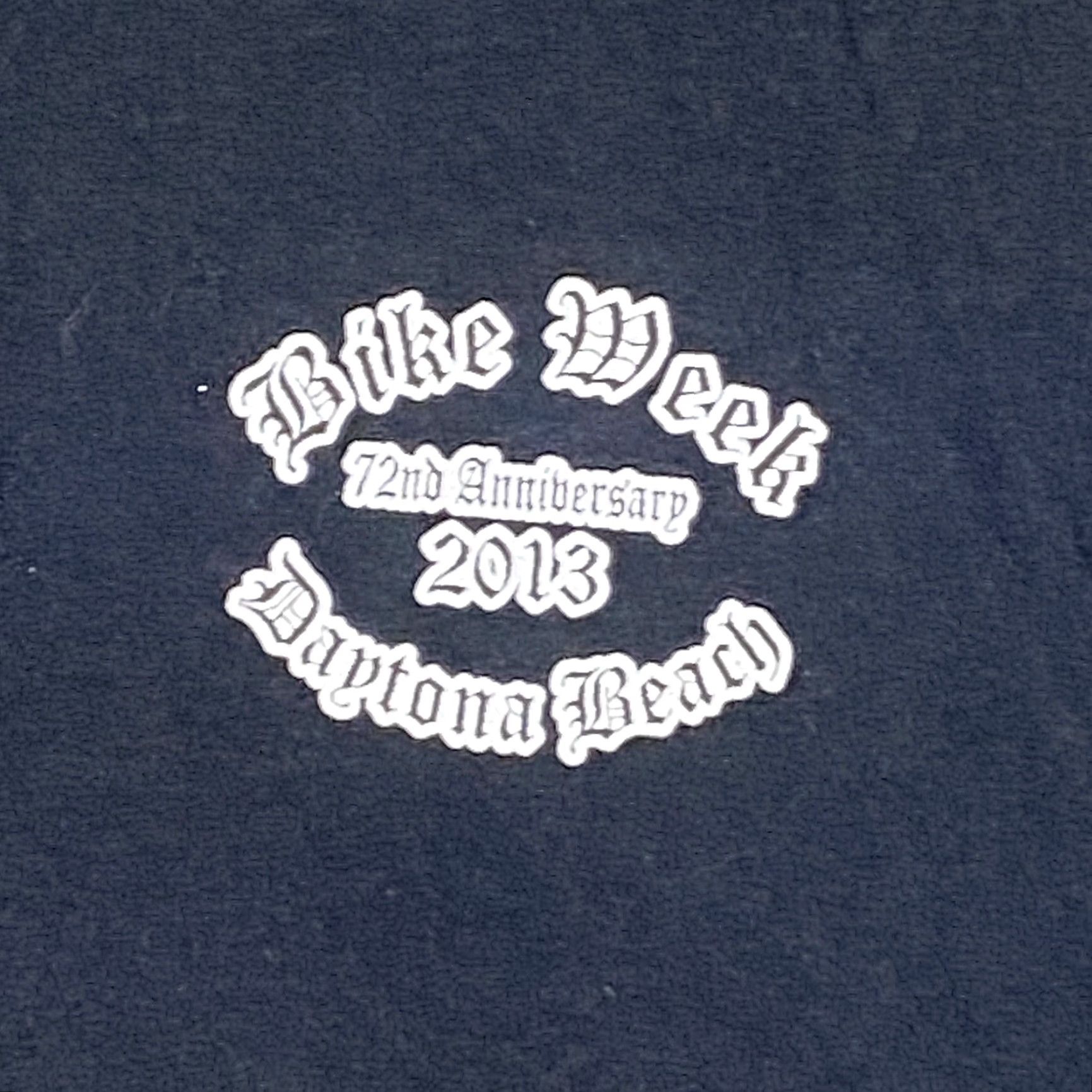 Fruit Of The Loom VINTAGE Fruit of the Loom Men's Medium Daytona Beach Bike Week 2013 Saint & Sinner T-Shirt Crew Neck Cotton Black Size US M / EU 48-50 / 2 - 3 Thumbnail