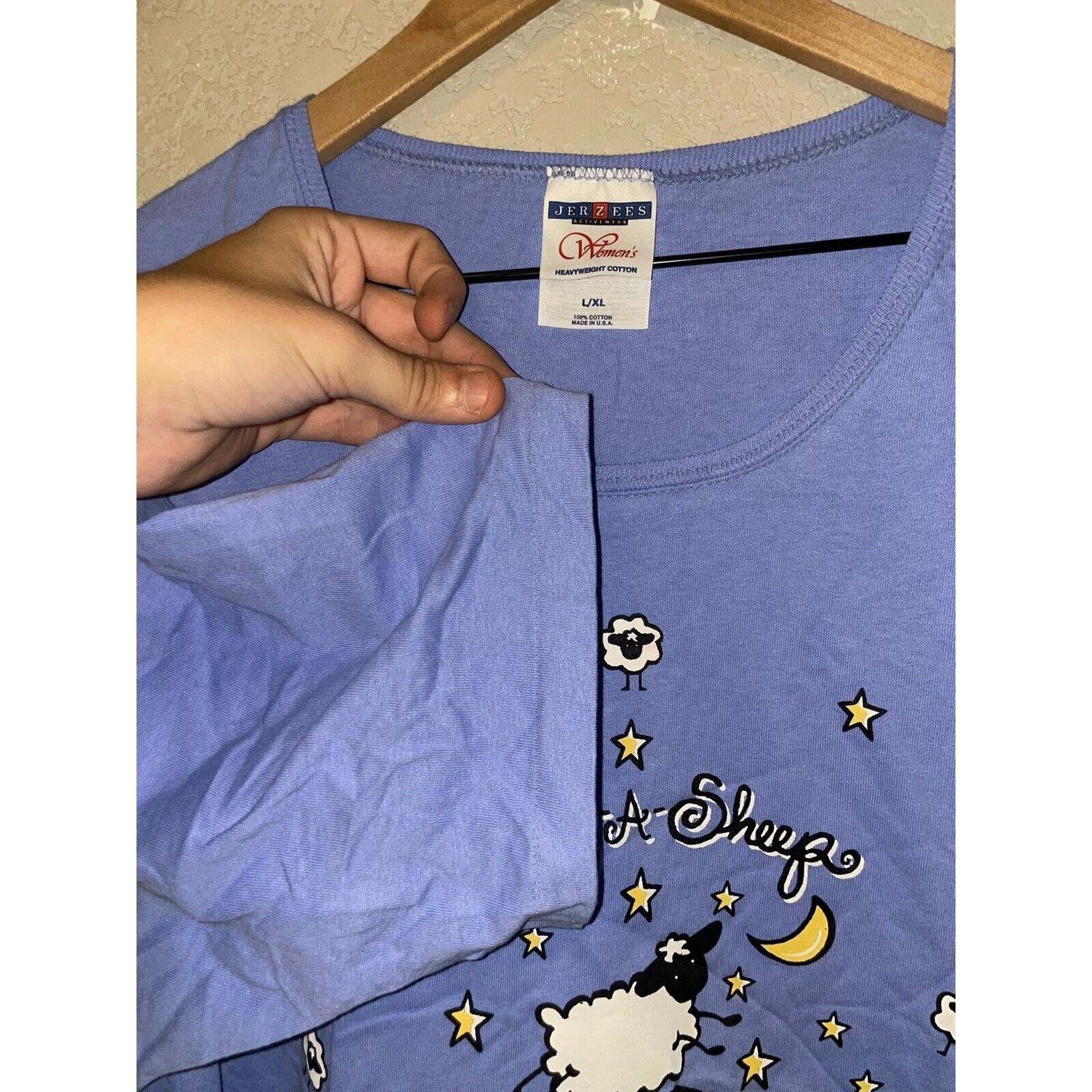 Jerzees Vintage Sleeper Shirt Women's Falling A Sheep Sleep 90s XL Size XL / US 12-14 / IT 48-50 - 7 Thumbnail