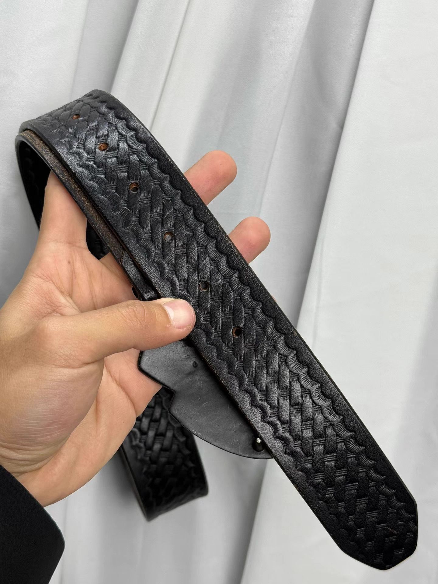Number (N)ine NUMBER (N)ine 06SS Star Woven Leather Belt K20 Size ONE SIZE - 6 Thumbnail