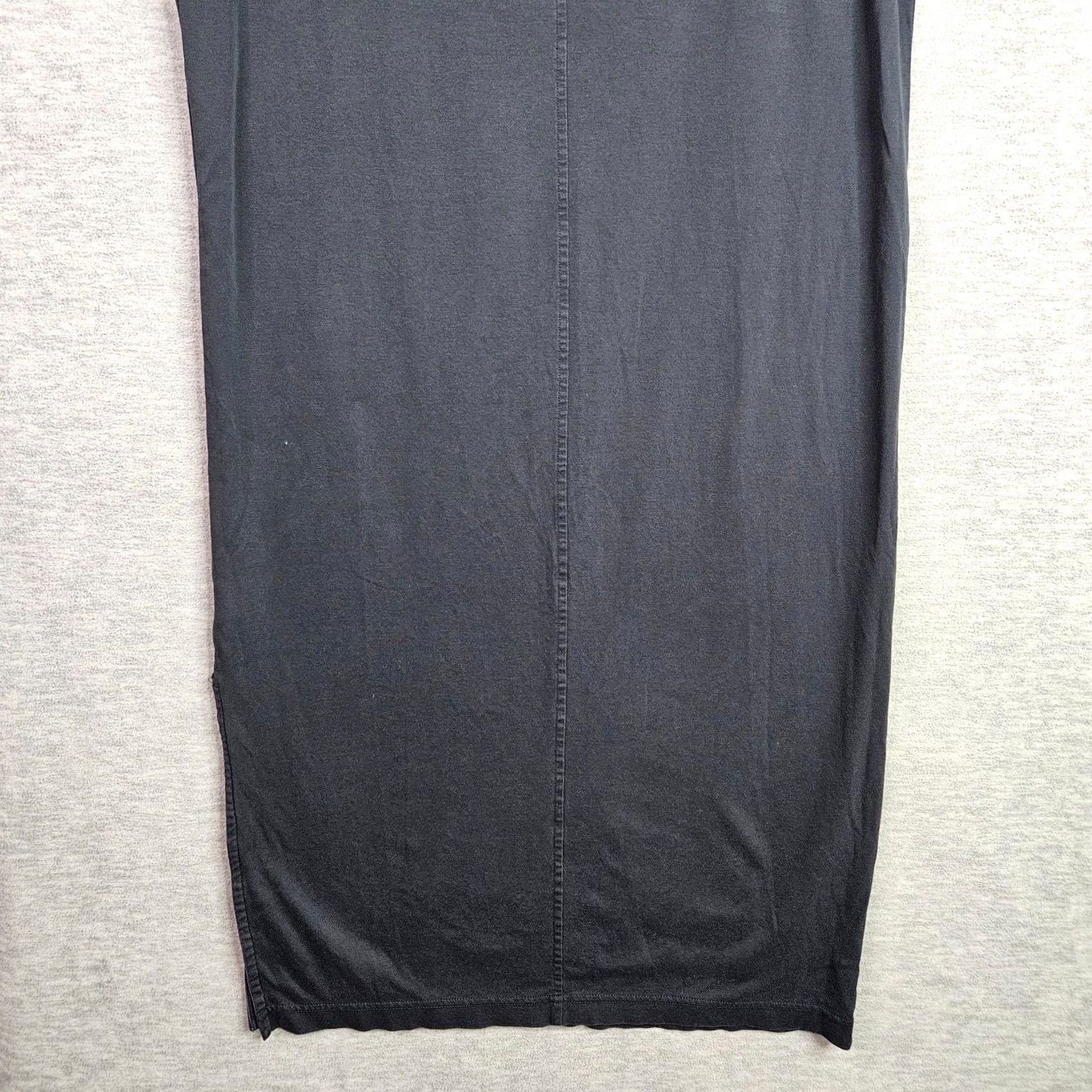 Everlane Everlane The Luxe Cotton Side Slit Tee Dress Women's Navy Blue Sz M Size M / US 6-8 / IT 42-44 - 4 Thumbnail