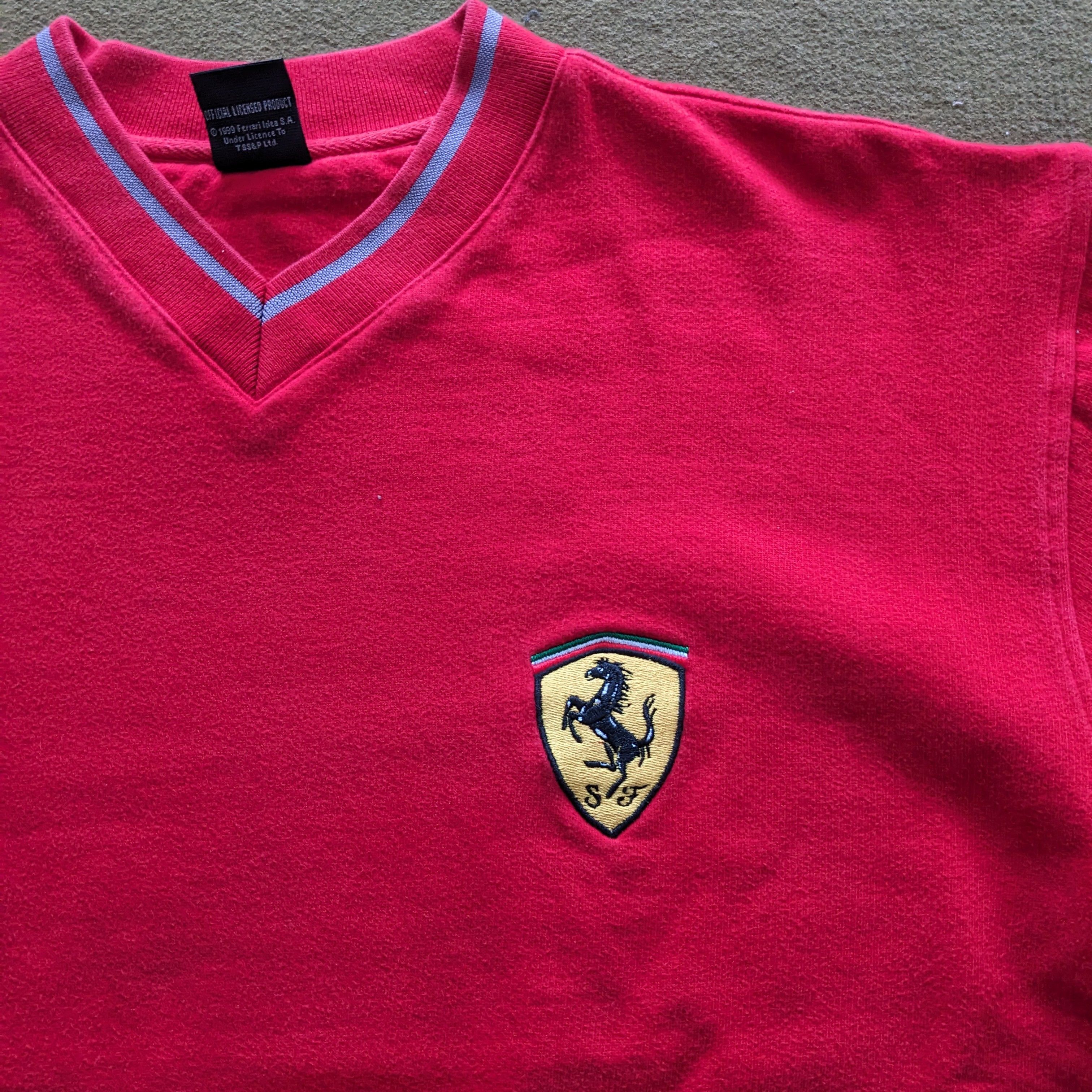 Ferrari Vintage FERRARI Luxury Car Brand Sweatshirt Size US L / EU 52-54 / 3 - 2 Thumbnail