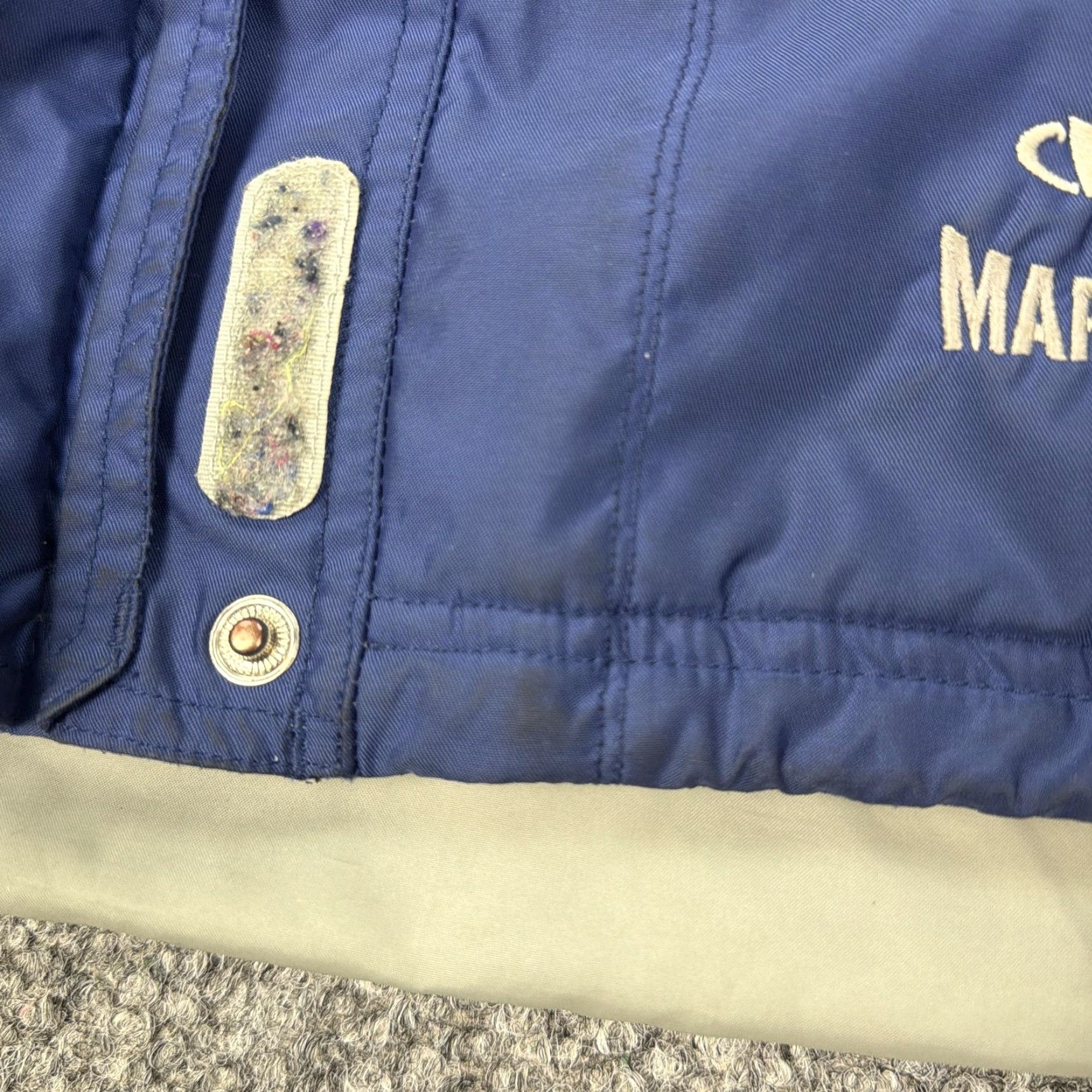Barker Marker Ski Jacket Womens 12 Blue Hooded Insulated Snow Winter Coat Ski Vtg Size XL / US 12-14 / IT 48-50 - 6 Thumbnail