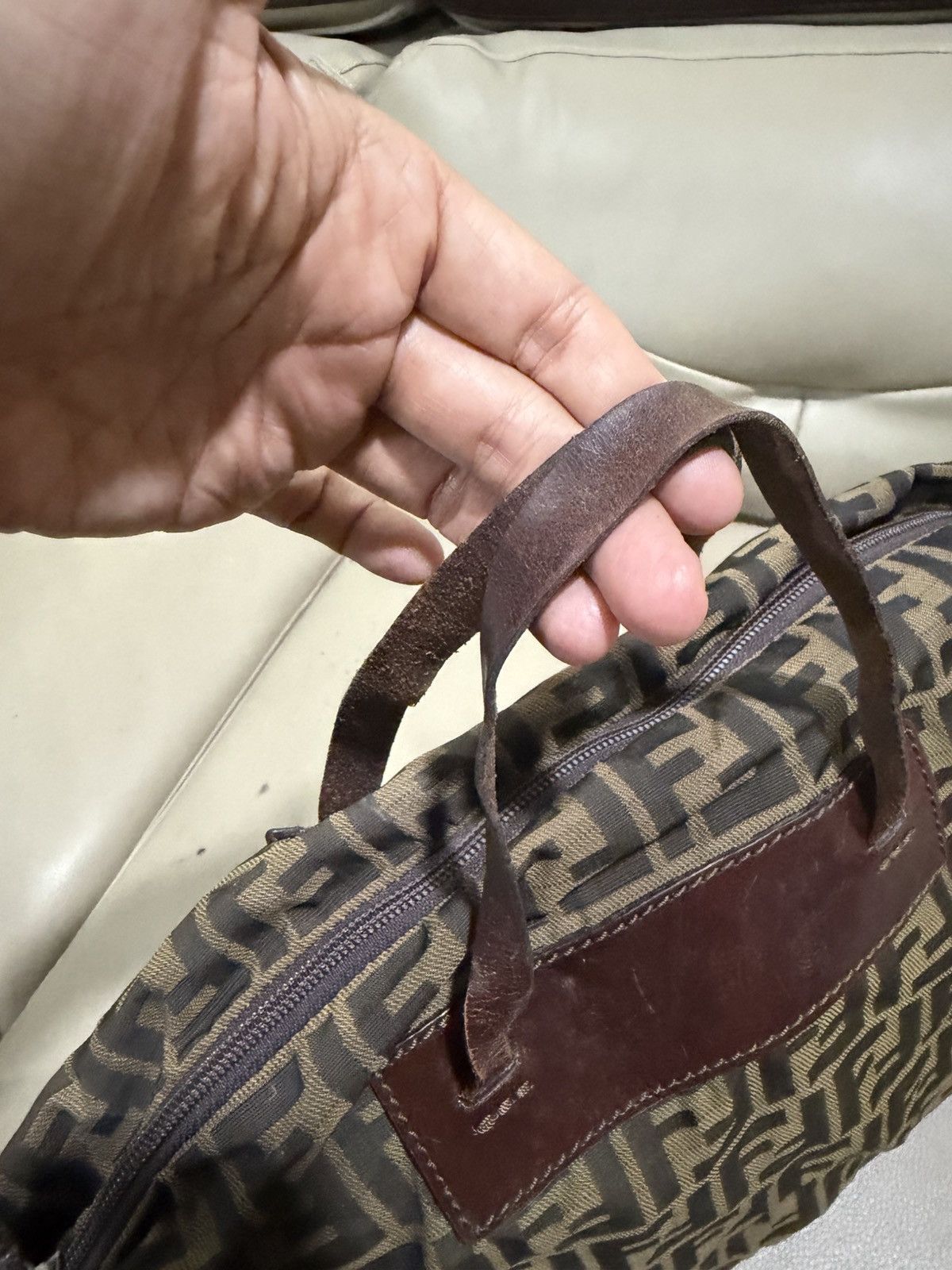 Fendi Authentic Fendi Zucca Monogram FF Hand Bag Size ONE SIZE - 10 Thumbnail