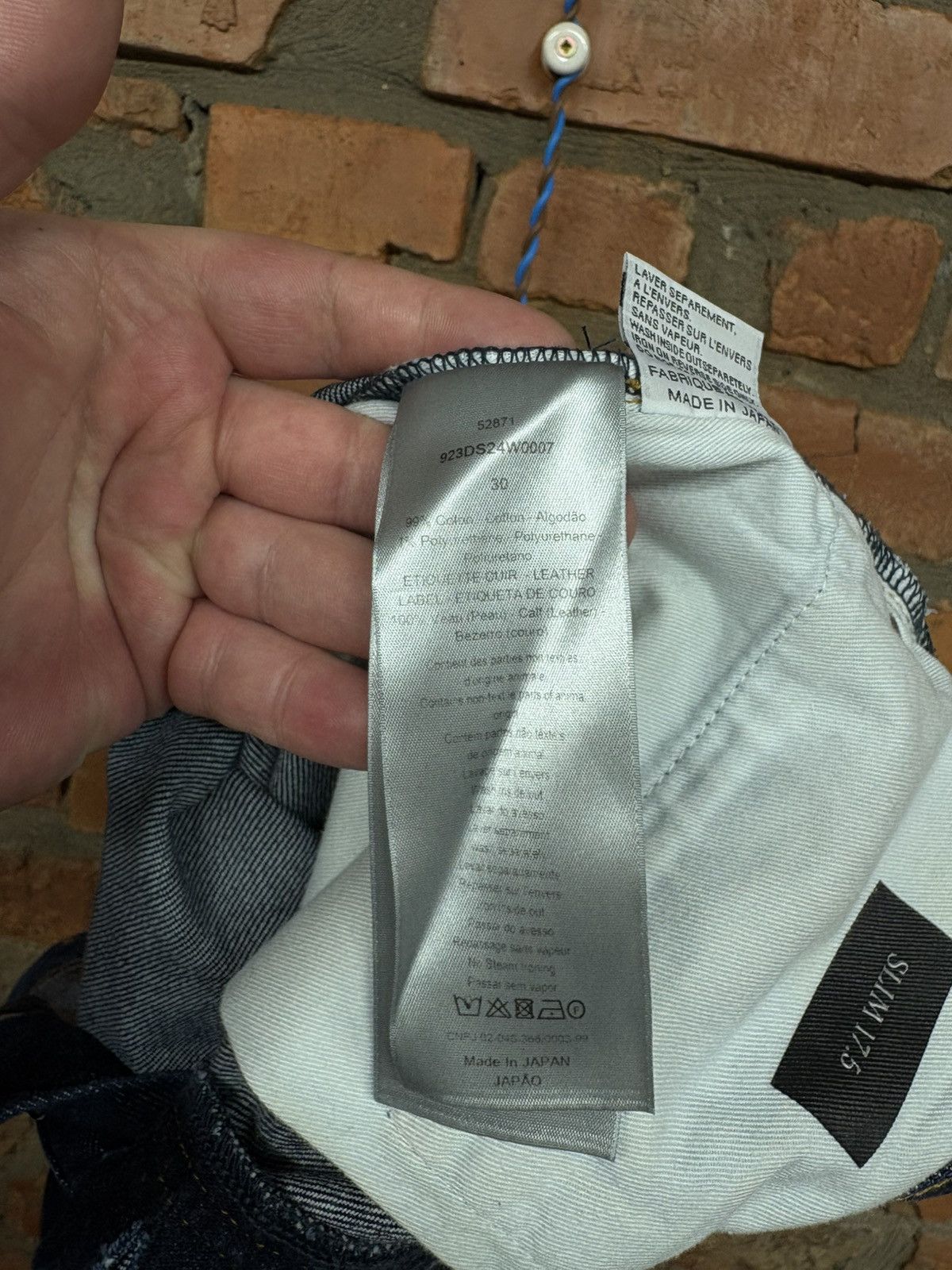 Dior Dior Homme Selvedge Blue Denim Slim Pants Made in Japan sz30 Size US 30 / EU 46 - 18 Thumbnail