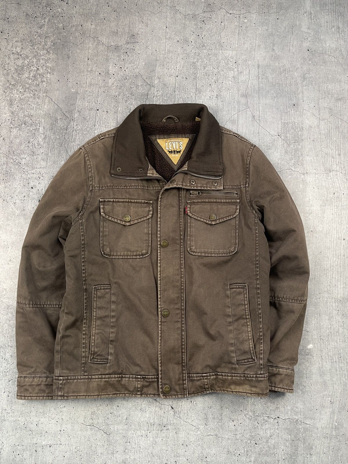 Levi's × Vintage Vintage 90’s Sherpa Levi’s Red Tab denim jacket Size US S / EU 44-46 / 1 - 1 Thumbnail