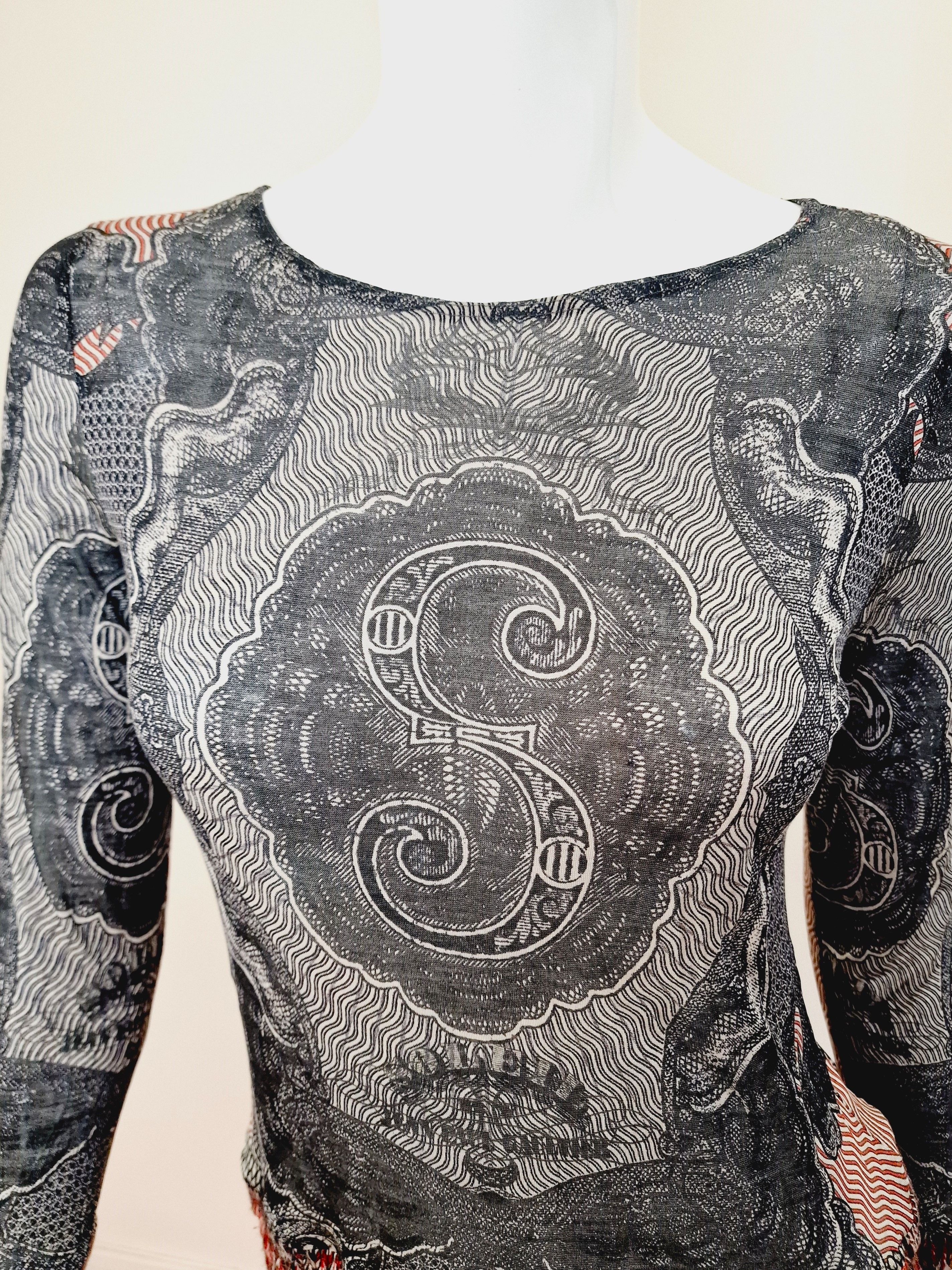 Jean Paul Gaultier Jean Paul Gaultier Dollar Money Banknote 1994 S/S Tee Top Size US S / EU 44-46 / 1 - 4 Thumbnail