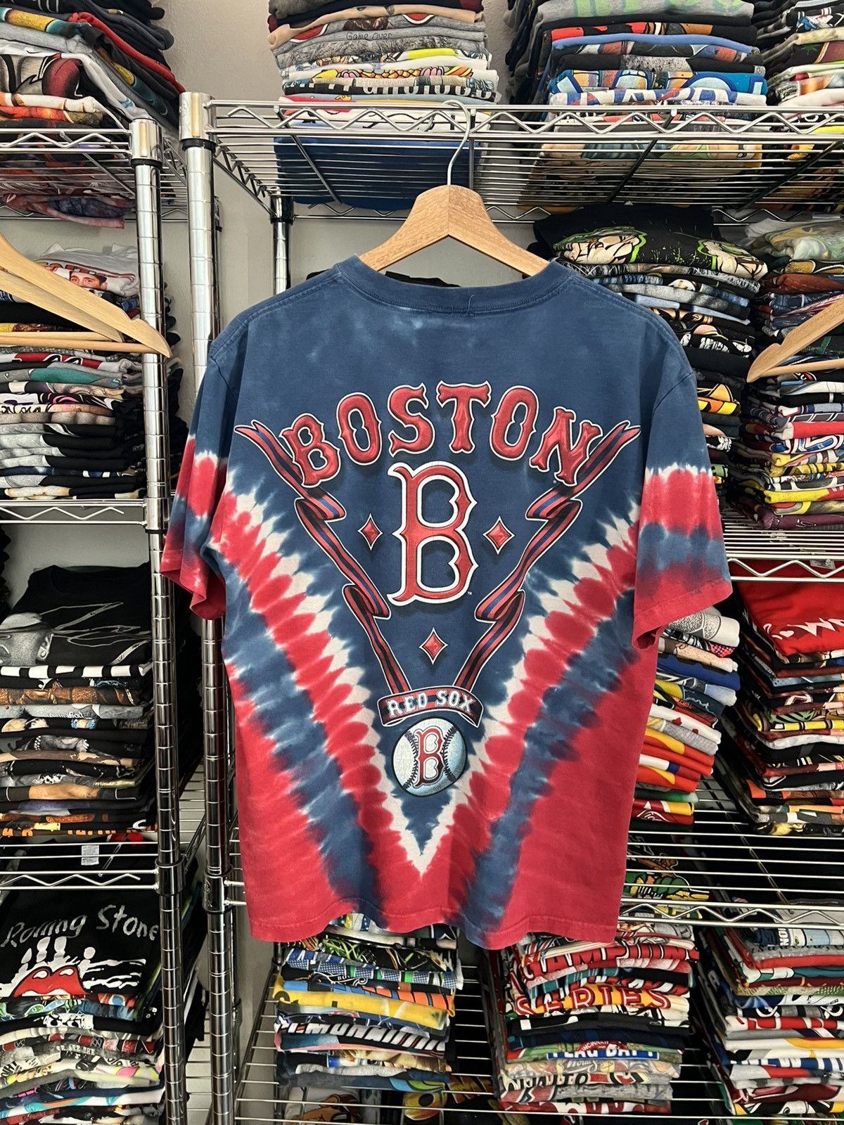 Lee 2000s MLB Boston Red Sox Baseball Tie Dye Tee Size US M / EU 48-50 / 2 - 2 Thumbnail