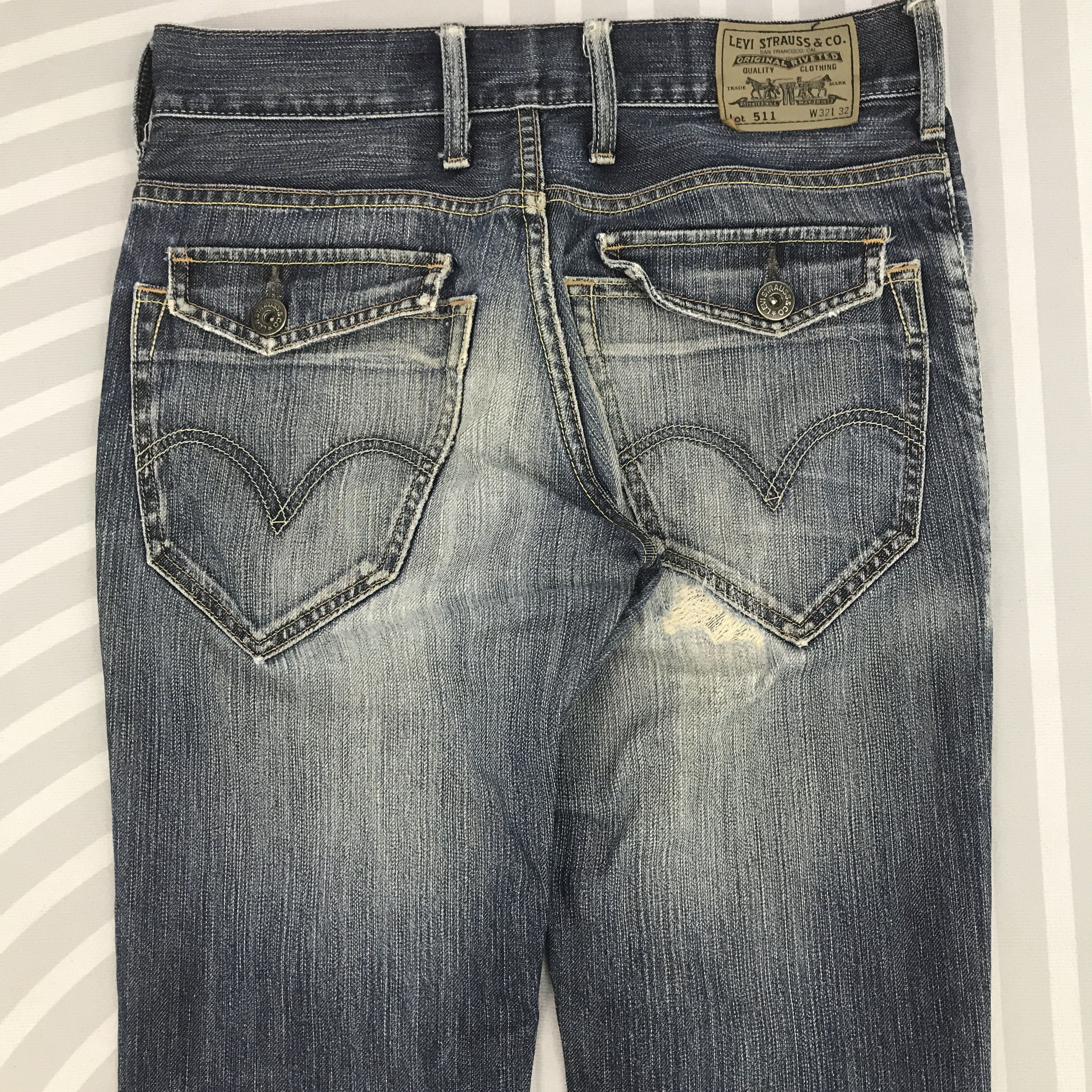 Levi's Vintage Levi's Distressed Denim Size US 31 - 5 Thumbnail
