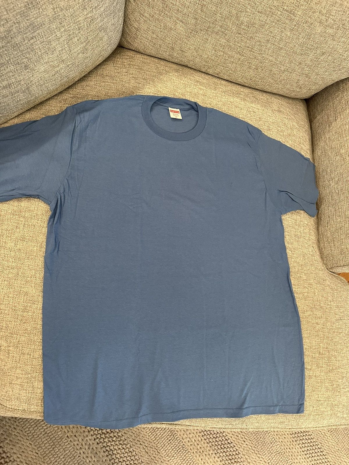 Supreme Supreme Blank T-shirt Blue Size US XL / EU 56 / 4 - 1 Thumbnail