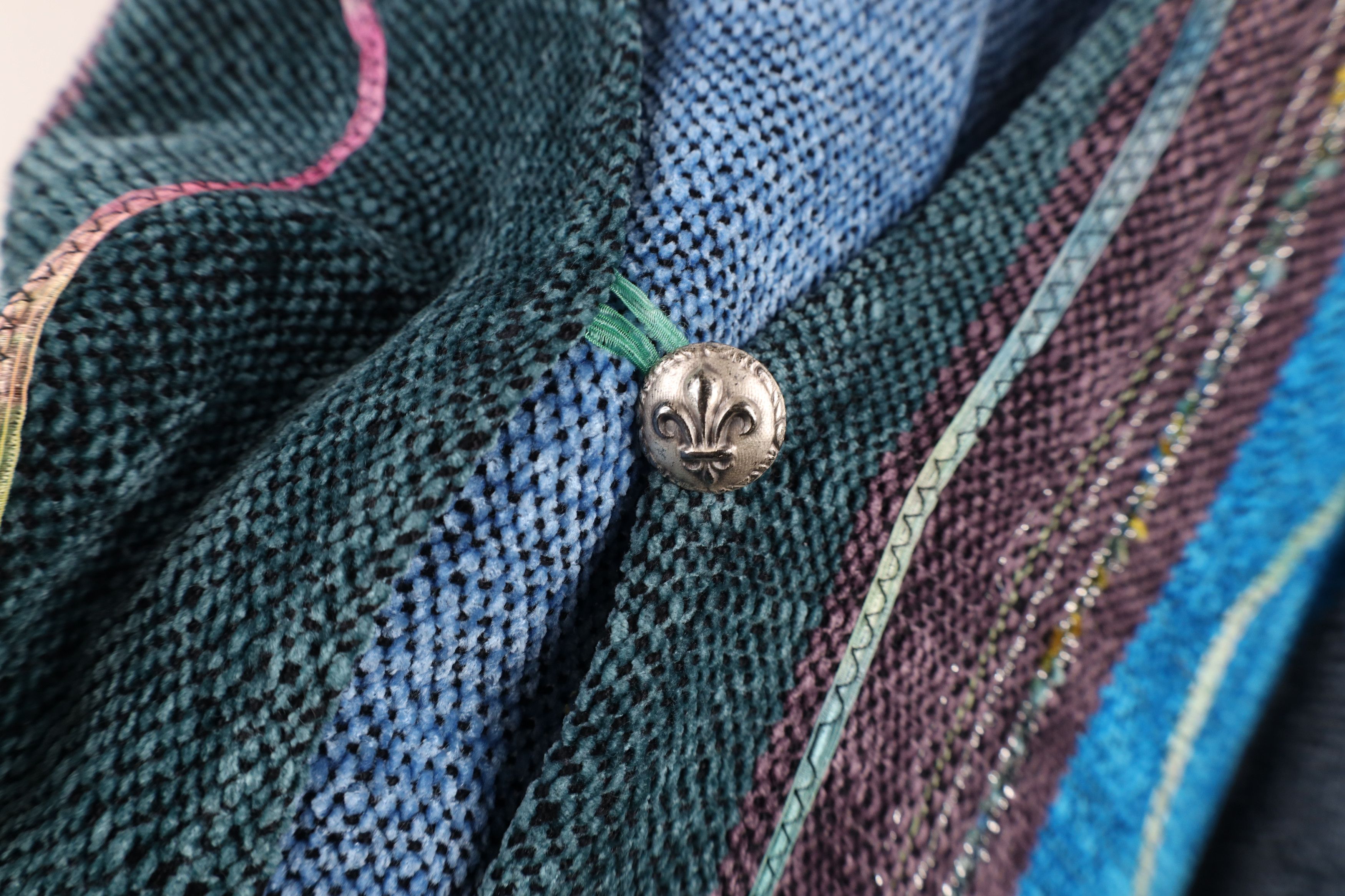 Vintage Vintage 90s Lagenlook Streetwear Rainbow Cardigan Sweater Size M / US 6-8 / IT 42-44 - 7 Thumbnail