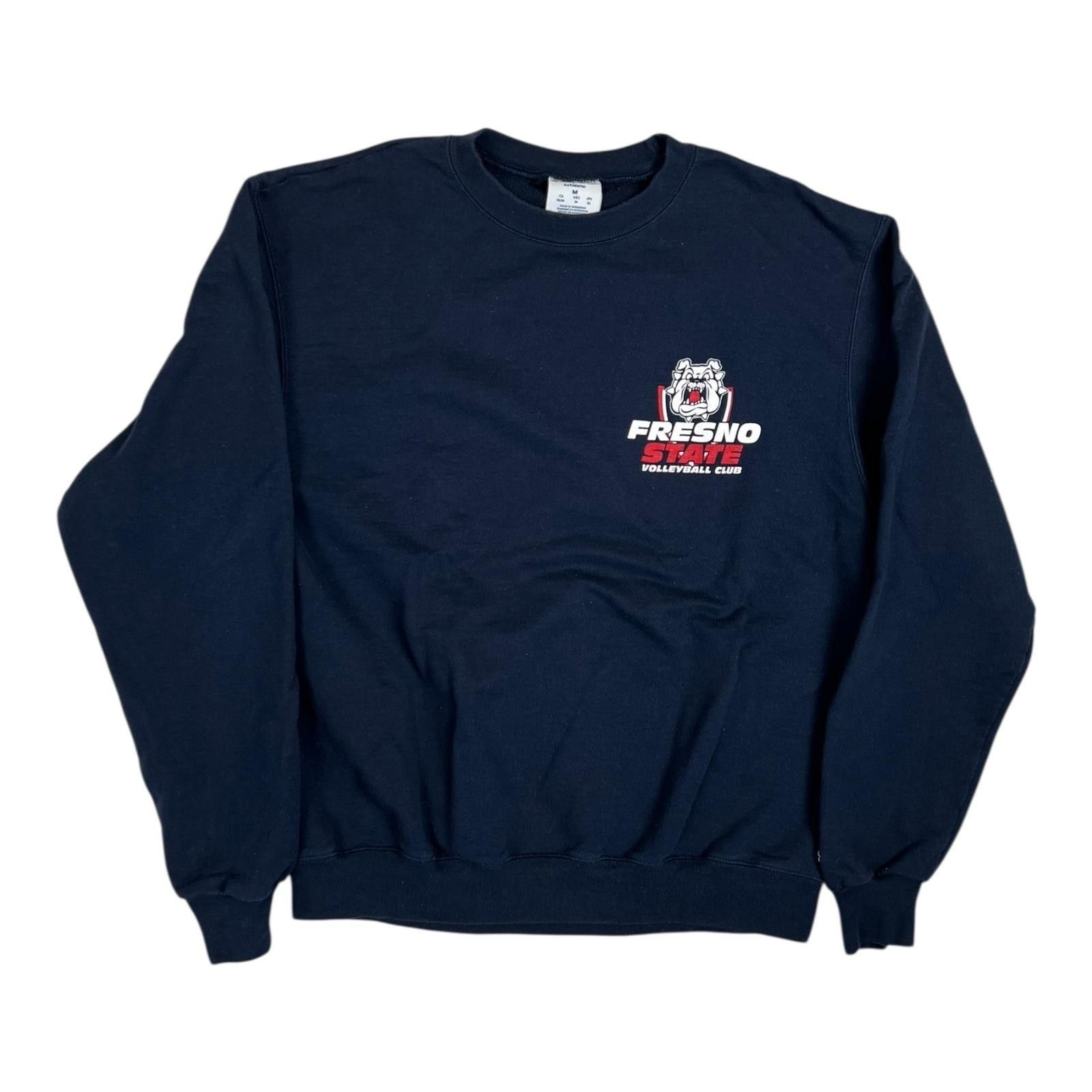 Champion Fresno State Bulldogs Sweatshirt Mens Medium Navy NCAA Volle Size M / US 6-8 / IT 42-44 - 1 Thumbnail