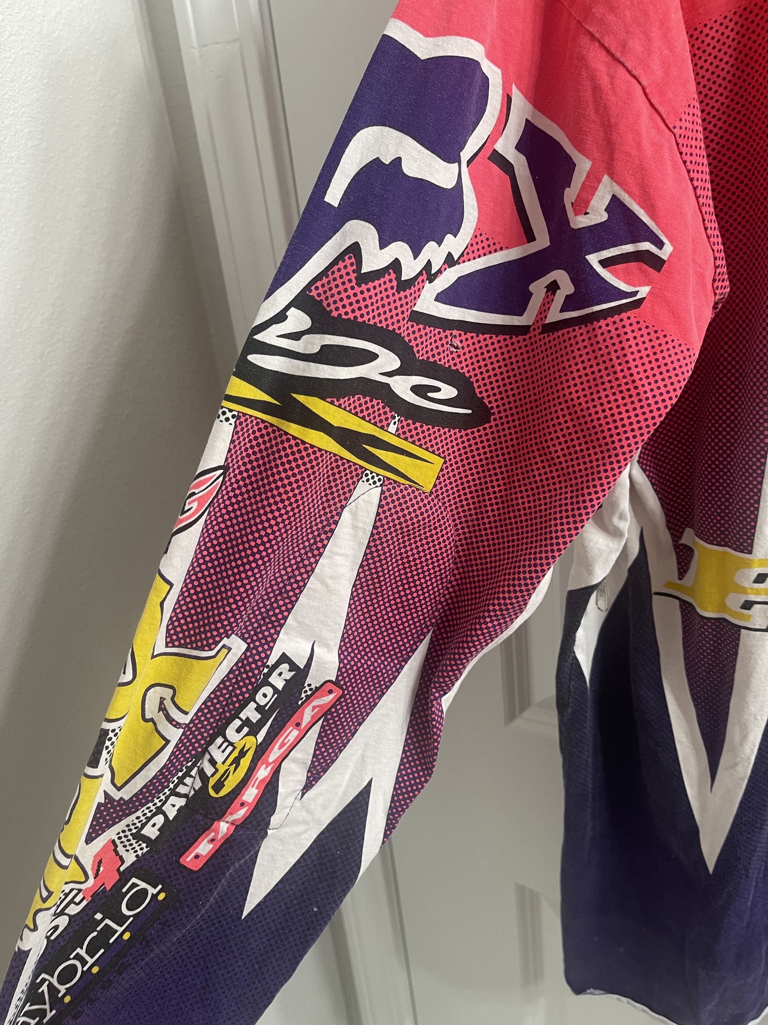 Fox Racing × Vintage Very Rare Vintage 90's Team Fox Racing Jersey Size US XL / EU 56 / 4 - 3 Thumbnail