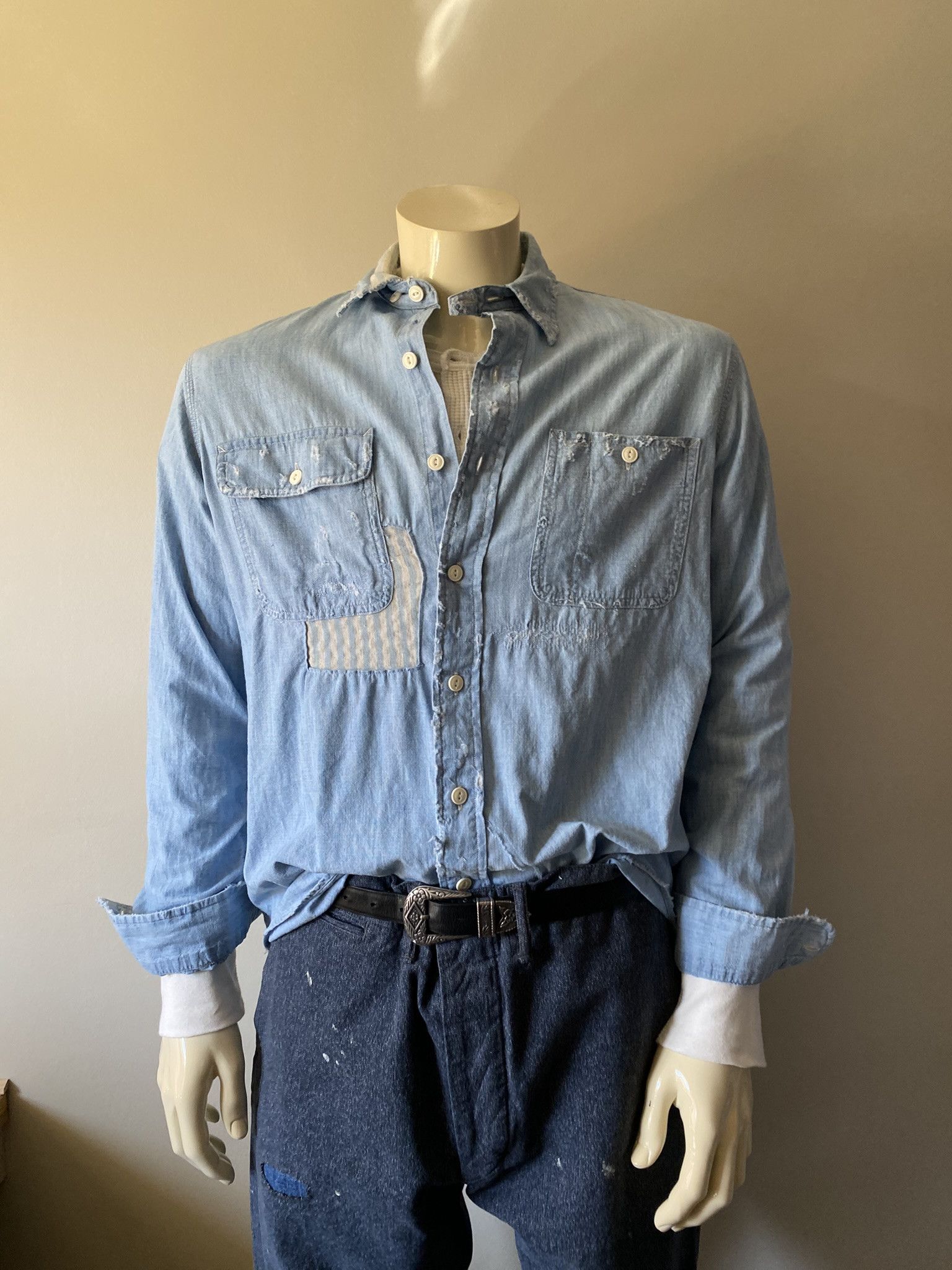 Kapital Worn-In Chambray Shirt Size US M / EU 48-50 / 2 - 3 Thumbnail