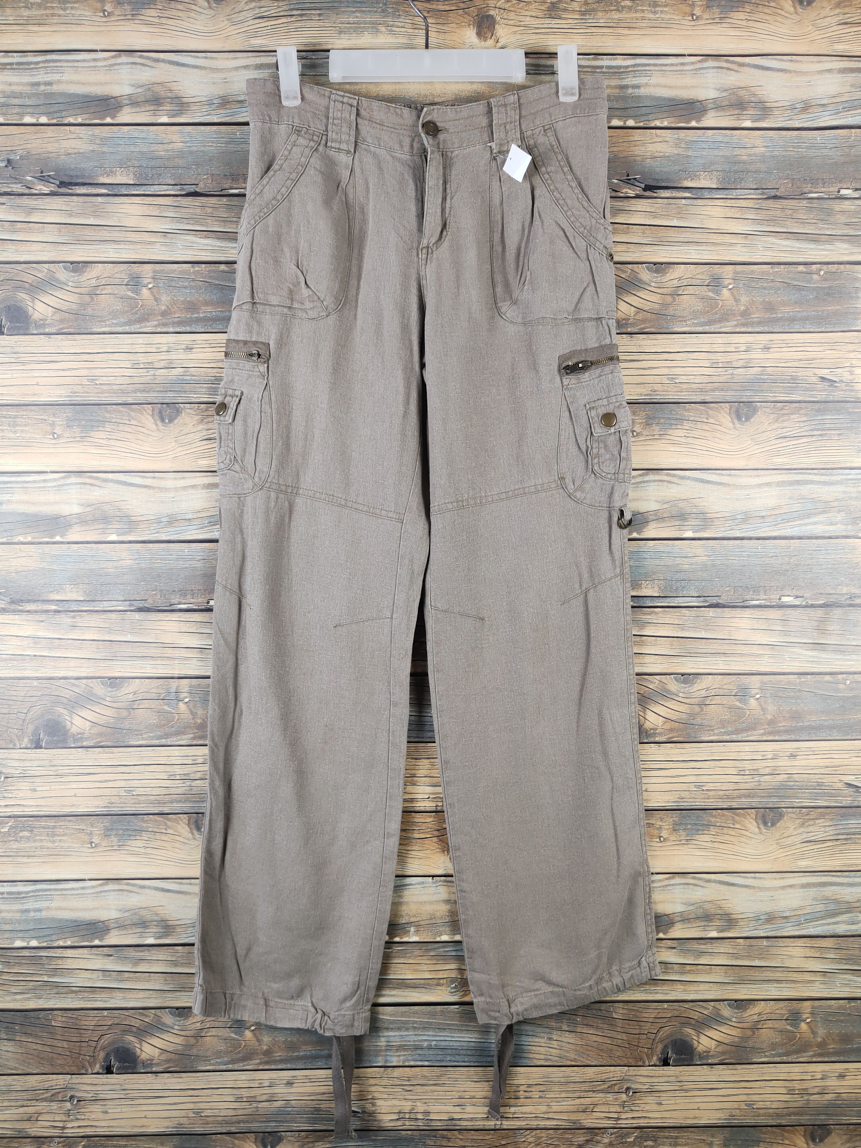 Japanese Brand DL Japanese Brand Brown Multipocket Cargo Pants #1296 Size US 28 / EU 44 - 1 Thumbnail