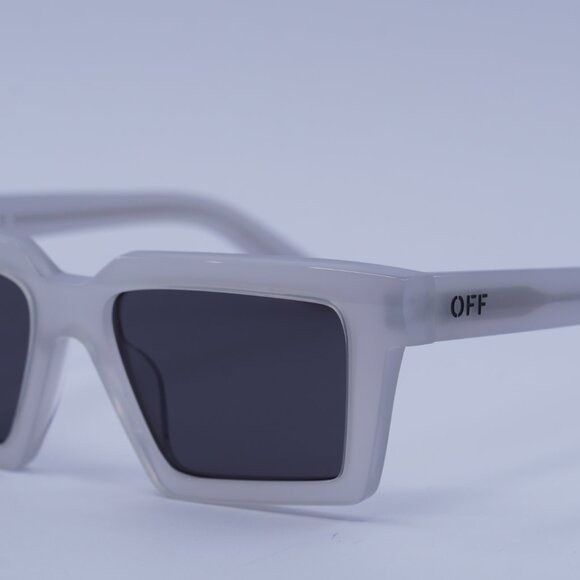 Off-White Off-White OERI142 WINDSOR 0907 Sunglasses Shiny Grey Square Size ONE SIZE - 8 Thumbnail