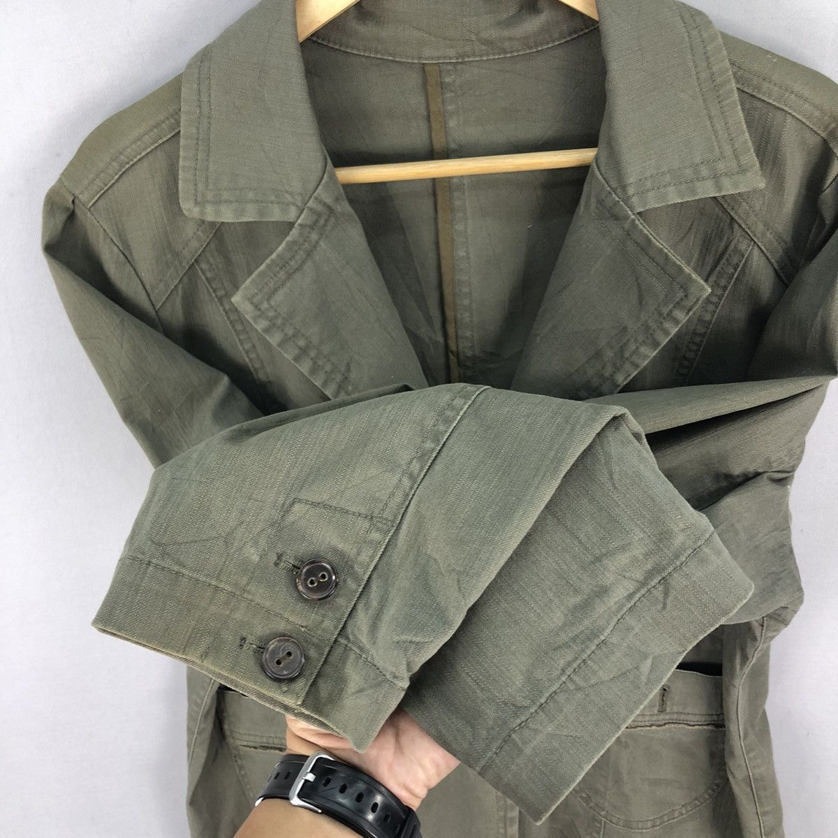 Japanese Brand Vintage Unbrand Army Blazer Jacket Size M / US 6-8 / IT 42-44 - 11 Thumbnail