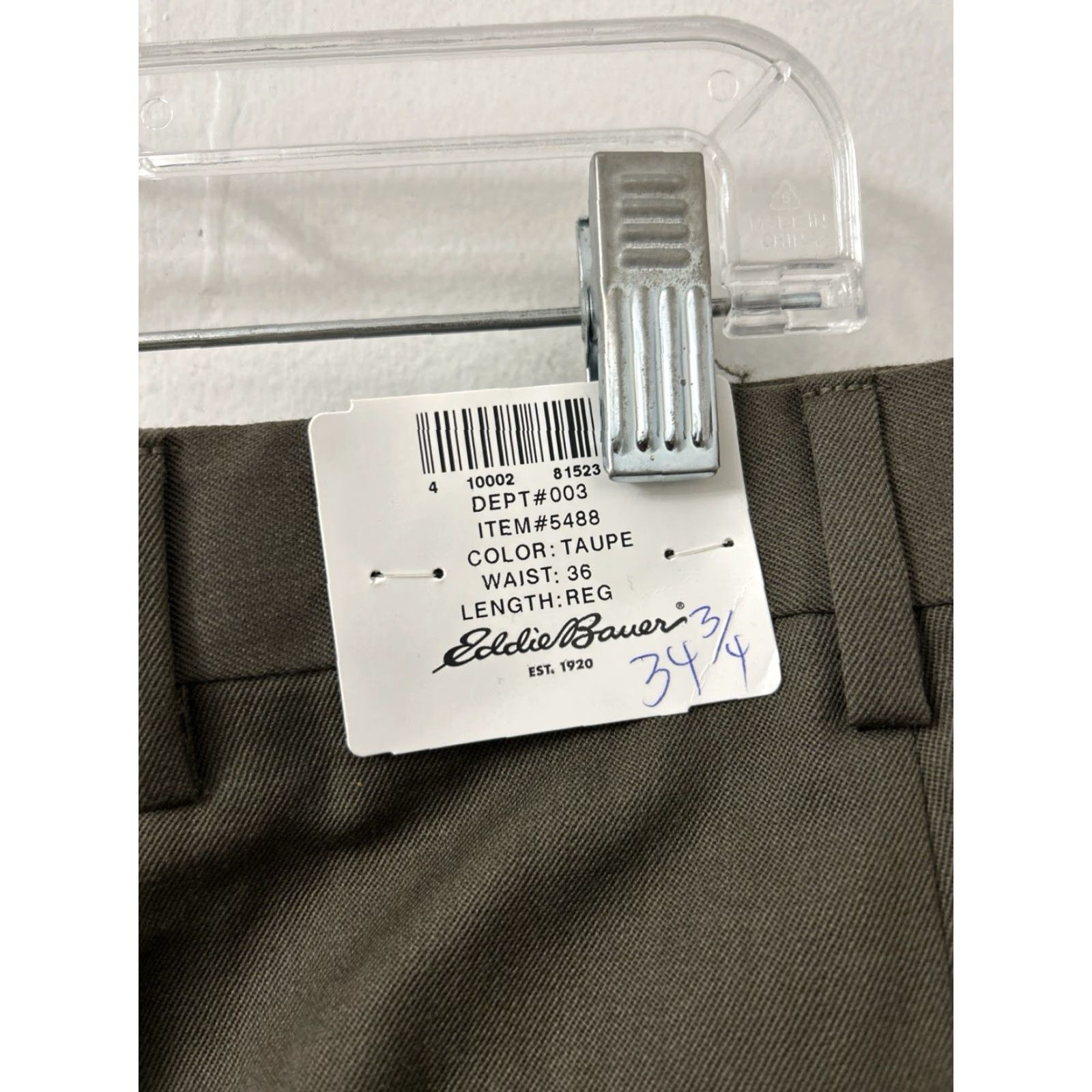 Eddie Bauer Eddie Bauer Dress Pants Mens 36x35 Taupe 100% Wool YKK Relaxed Fit Pleated NWT Wool Dress Pants Mens Taupe 36x35 NWT Relaxed Fit Size US 36 / EU 52 - 5 Thumbnail
