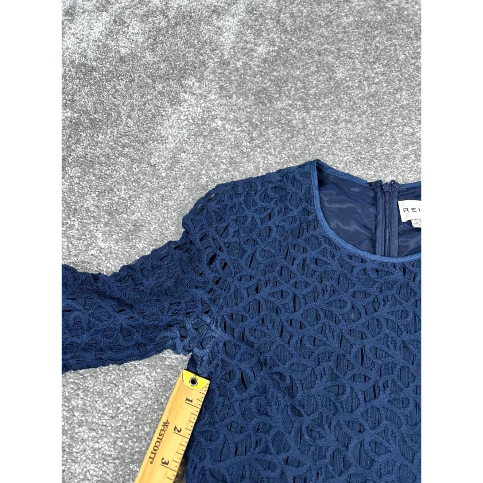 Reiss REISS Dress Shirt Women's 4 Blue Cotton Knit Bodycon Short Sleeve 4 Size 4 Blue Bodycon Womens 90s? Size S / US 4 / IT 40 - 5 Thumbnail