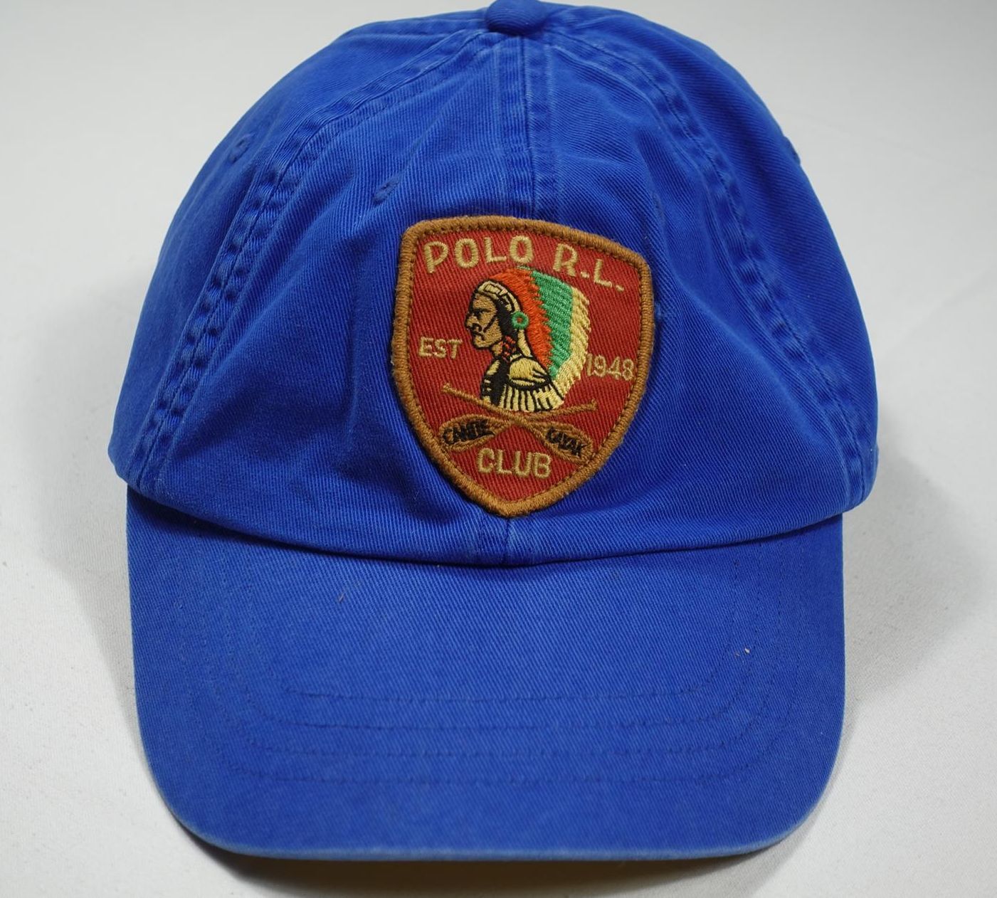 Polo Ralph Lauren Polo Ralph Lauren Cap Hat Blue Indian Chief Head Kayak NWT Size ONE SIZE - 1 Thumbnail