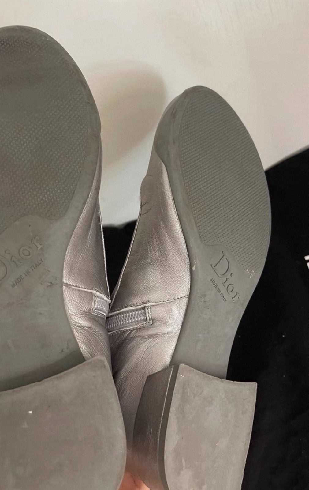 Dior Dior Silver Boots Size US 4.5 / IT 34.5 - 2 Thumbnail