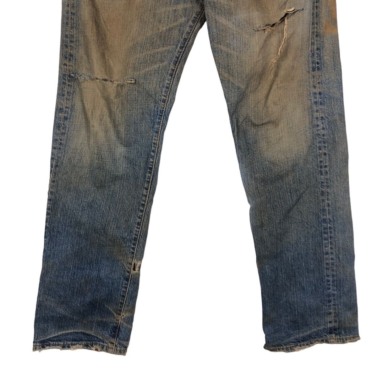 Levi's 🔥Vintage Distressed Denim Rusty Design Levi’s 501 Size US 32 / EU 48 - 5 Thumbnail