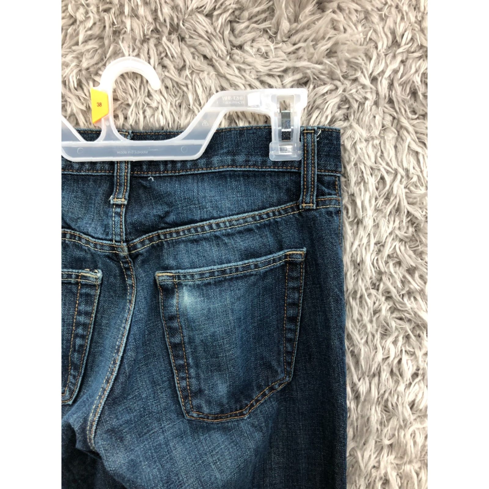 Old Navy Old Navy Jeans Mens 28x30 Size 28 Dark Wash Blue Denim Straight Leg Mid Rise 5-Pocket Denim Jeans Size US 28 / EU 44 - 6 Thumbnail