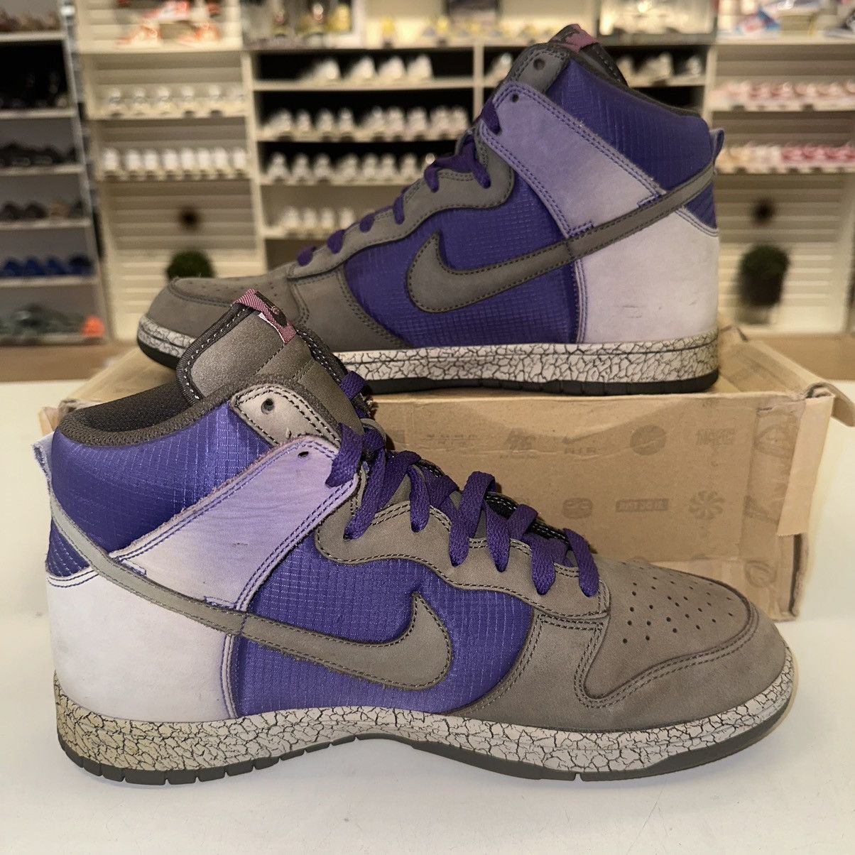 Nike Nike Dunk High SB Premium Earthquake Size 10.5 US Purple Size US 10.5 / EU 43-44 - 2 Thumbnail