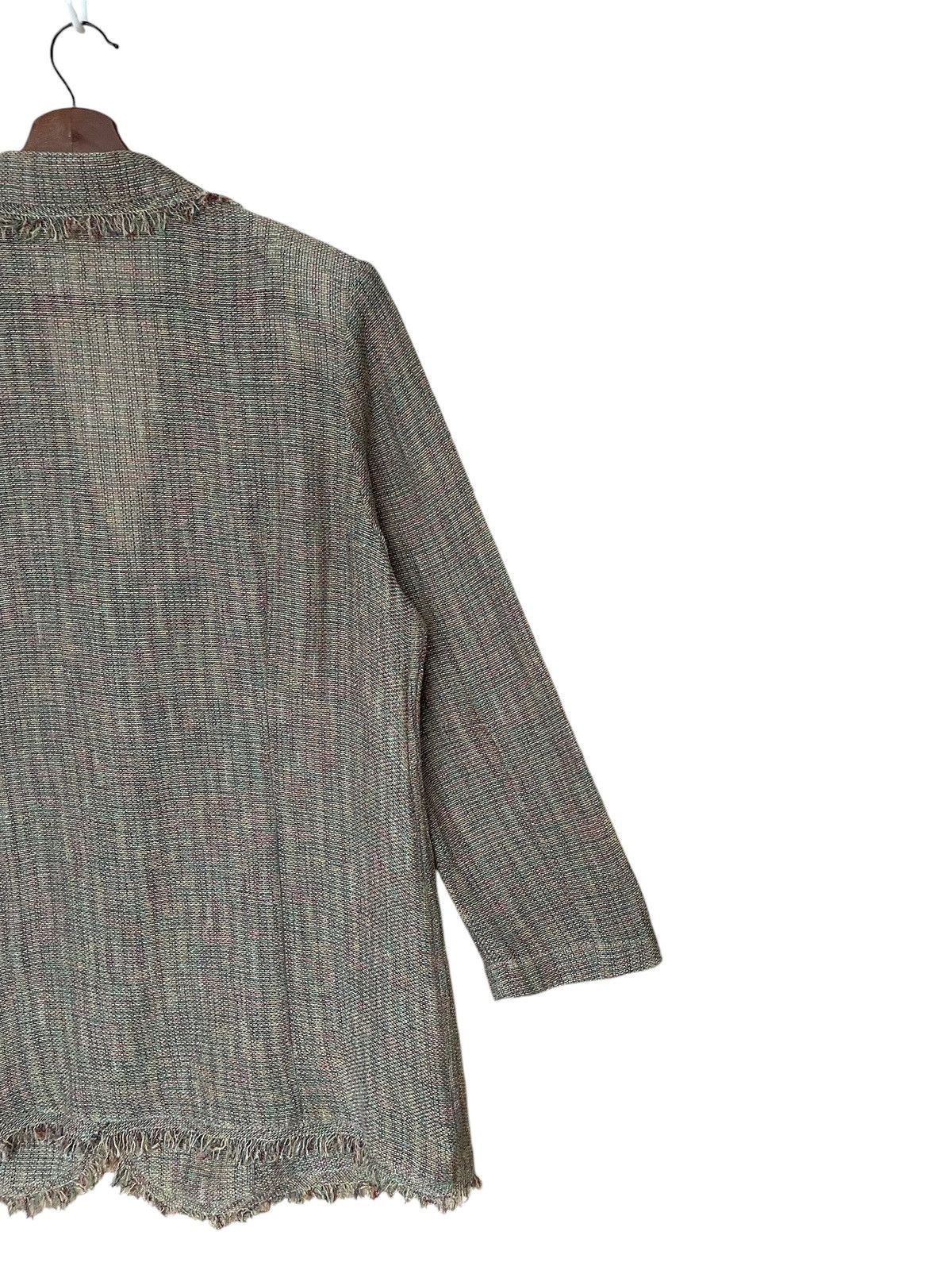 Japanese Brand Vintage Japanese Brand Bonsaune Wool Linen Silk Blazer 1990s Size 4XL / US 24-26 - 8 Thumbnail