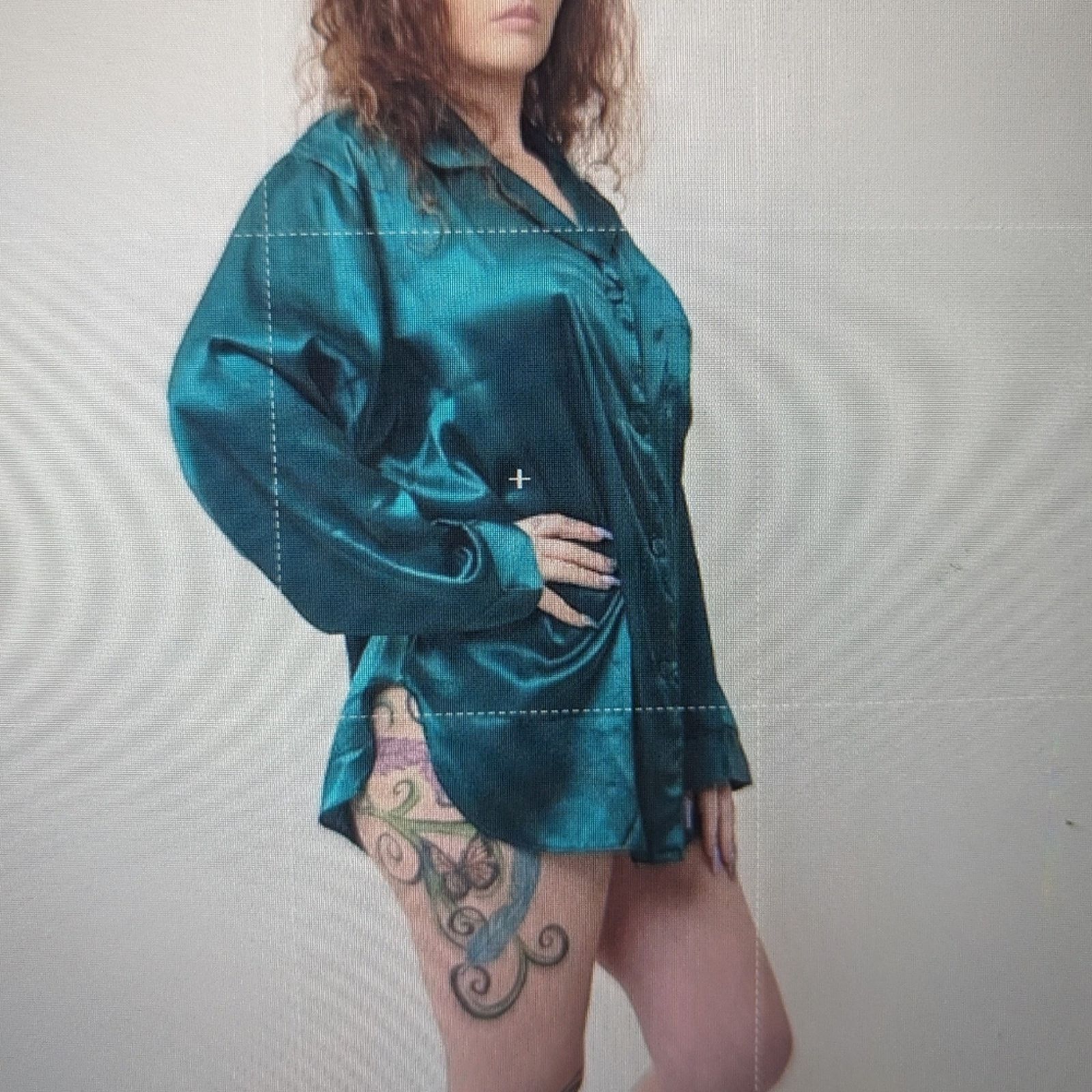 Victoria's Secret Vintage Victoria's Secret Silky Hunter Green Sleep Shirt Size ONE SIZE - 8 Thumbnail