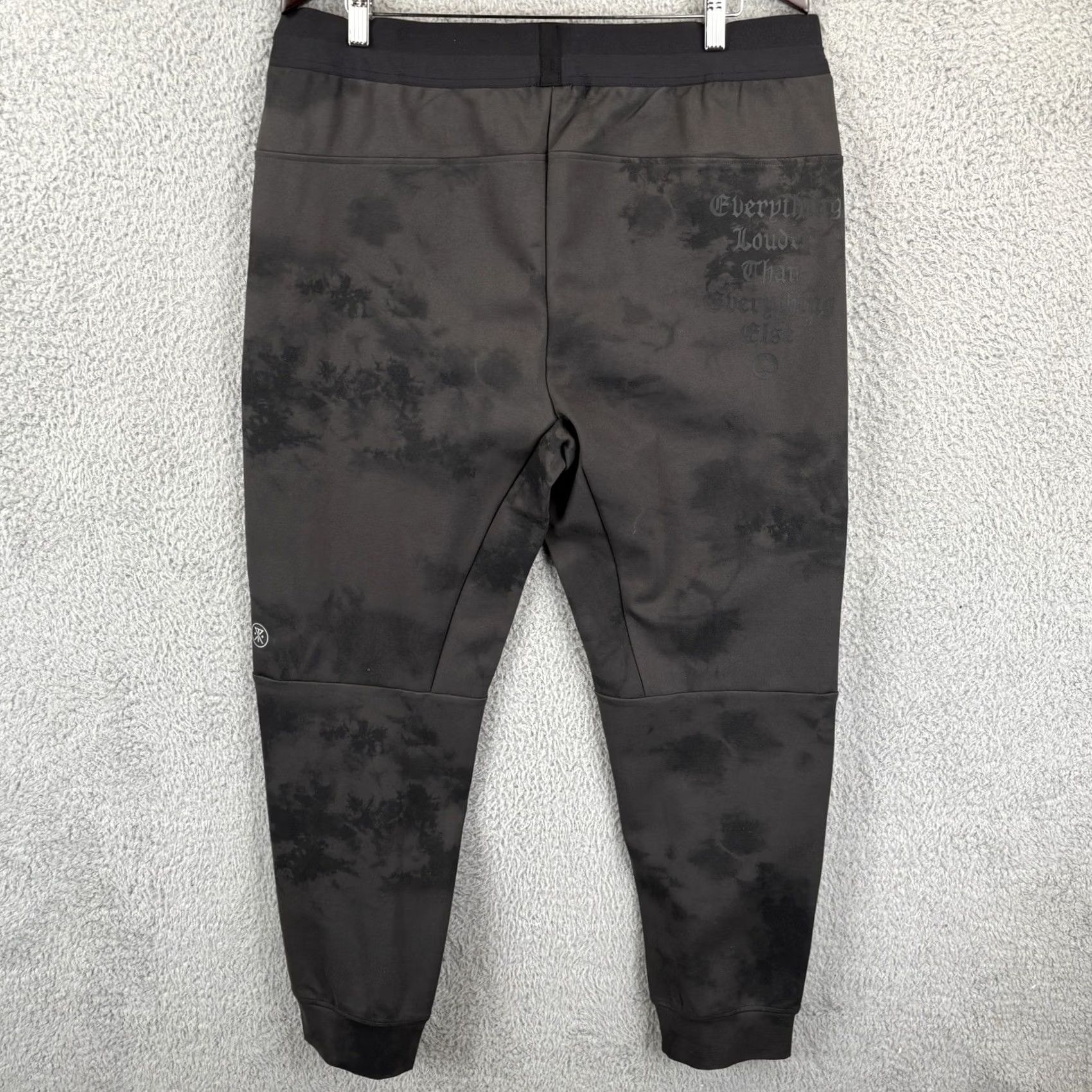 Roark Roark Pants Mens 2XL Black Motorhead El Morro Fleece Pants Zip Pocket Tapered Jogger Logo 2XL Black Mens REGULAR Size US 39 - 4 Thumbnail
