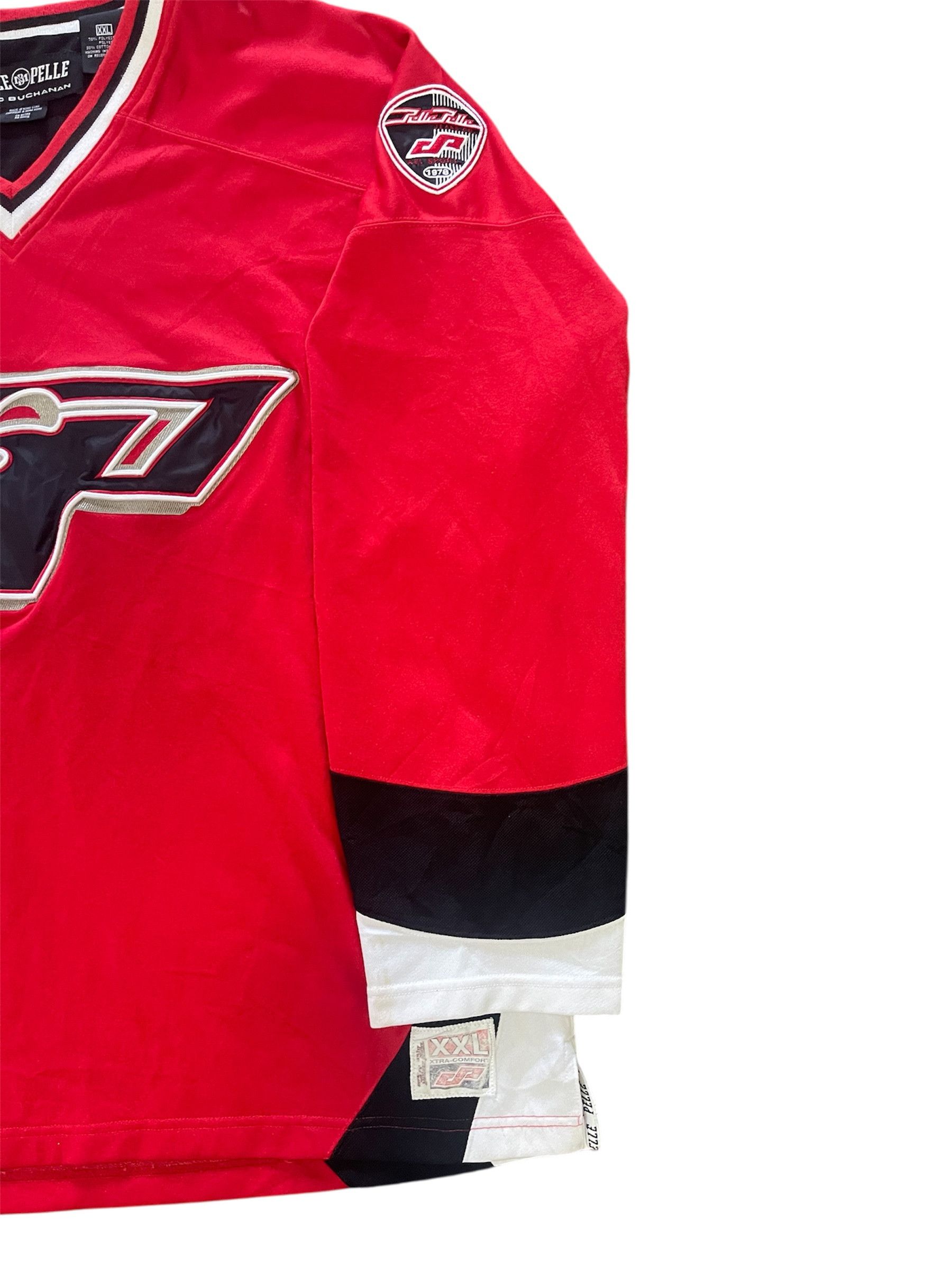 Pelle Pelle Pelle Pelle Hockey Jersey XXL Red Long Sleeve Hip Hop Y2K Size US XXL / EU 58 / 5 - 3 Thumbnail