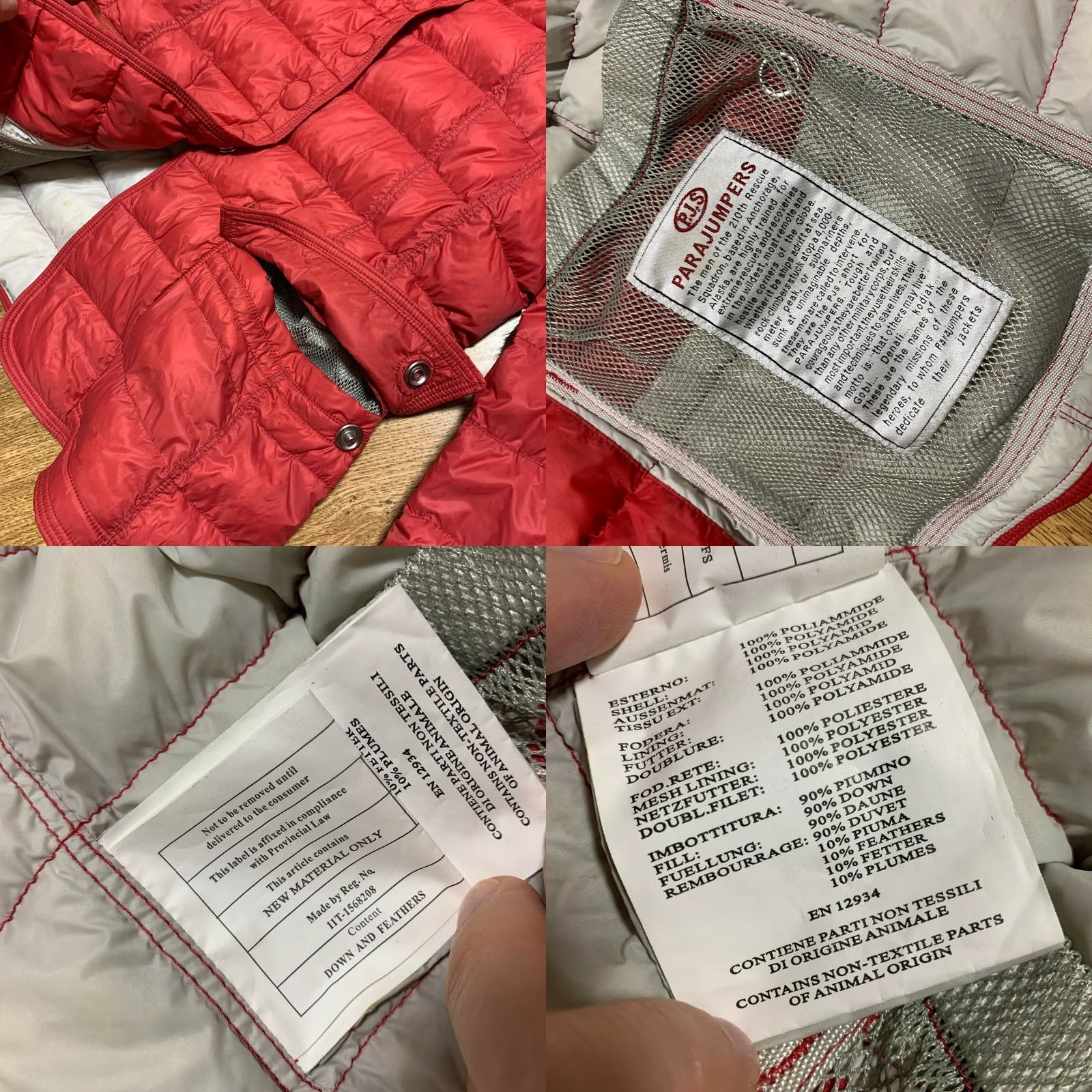 Parajumpers Parajumpers Jacket Womens Size M Down Lightweight Coral red Size M / US 6-8 / IT 42-44 - 8 Thumbnail