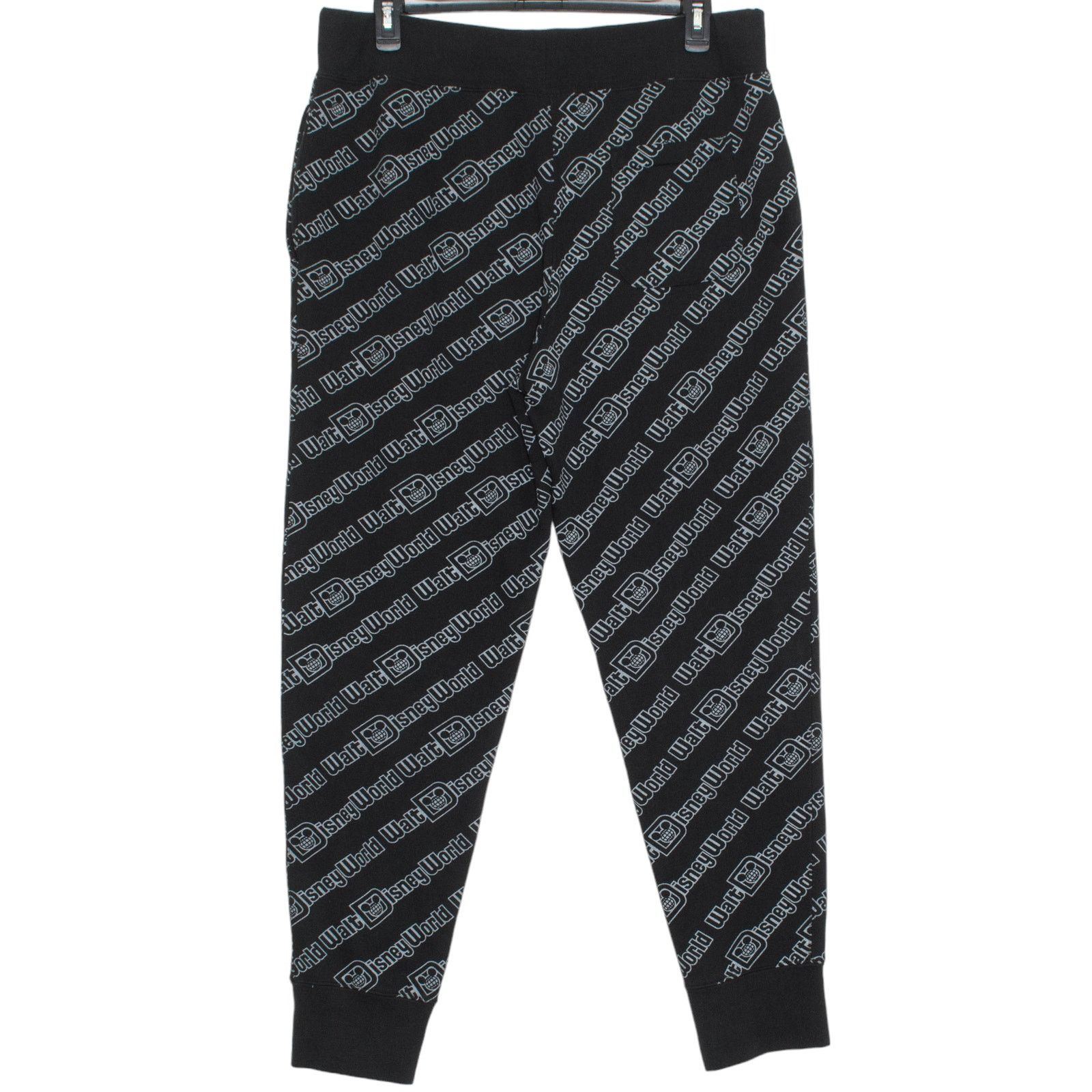 Disney Walt Disney World Parks Jogger Sweatpants Black Athleisure L Size US 37 - 2 Thumbnail